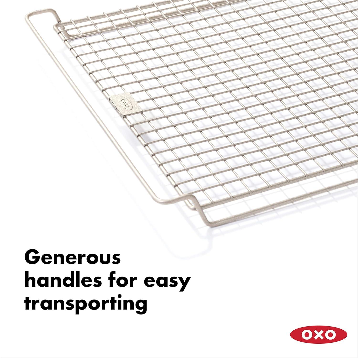 Rectangular Non-Stick Metal Cooling and Baking Rack