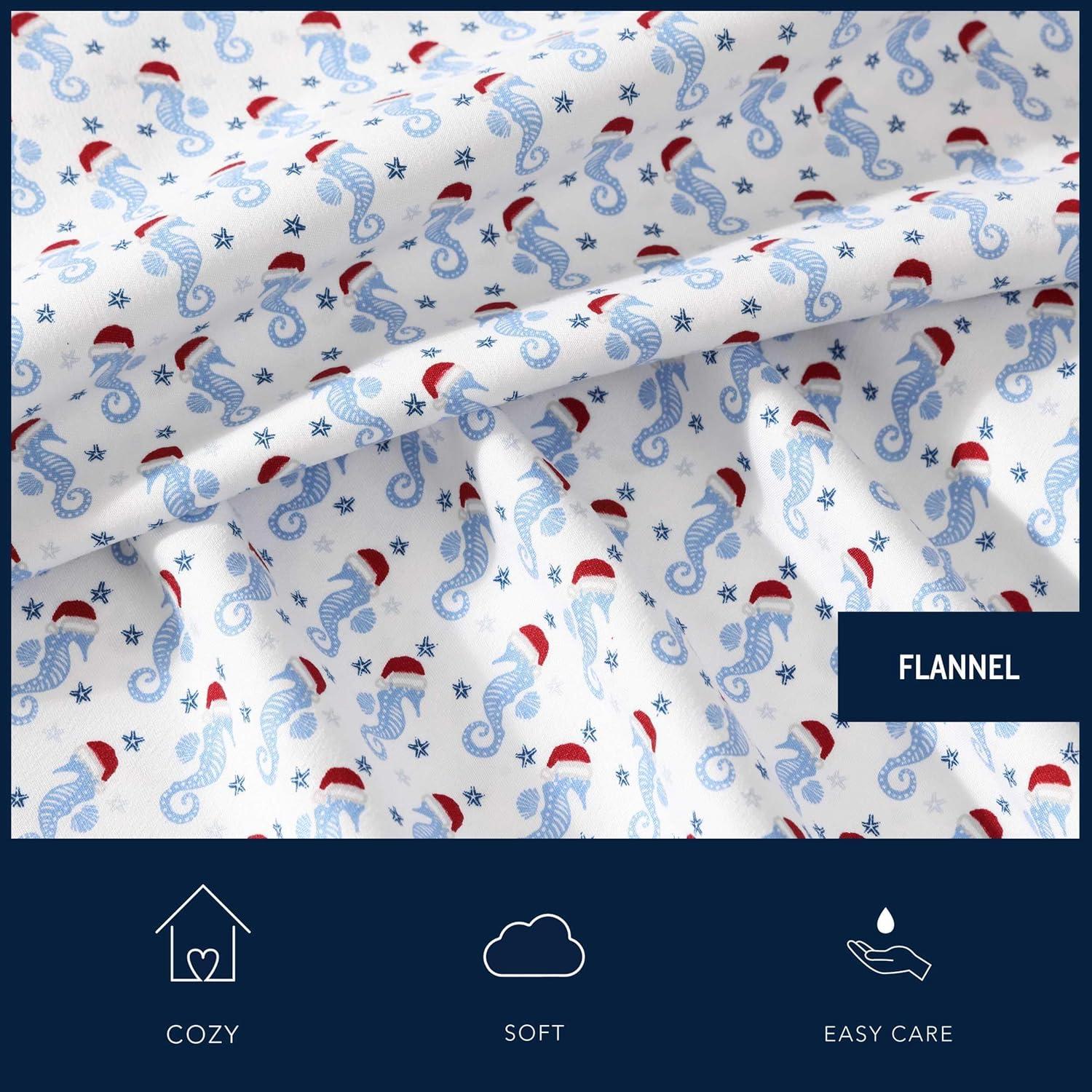 Nautica Nautica Cozy Brushed Flannel Printed Sheet Sets