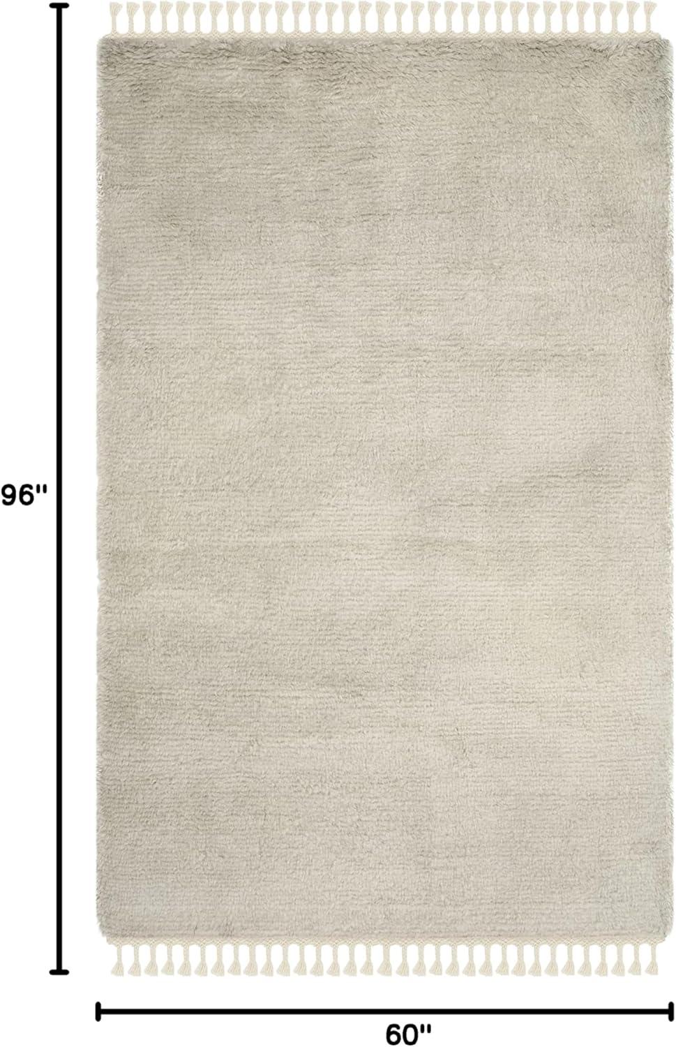 Janis Hand Knotted New Zealand Wool Solid Color Rug