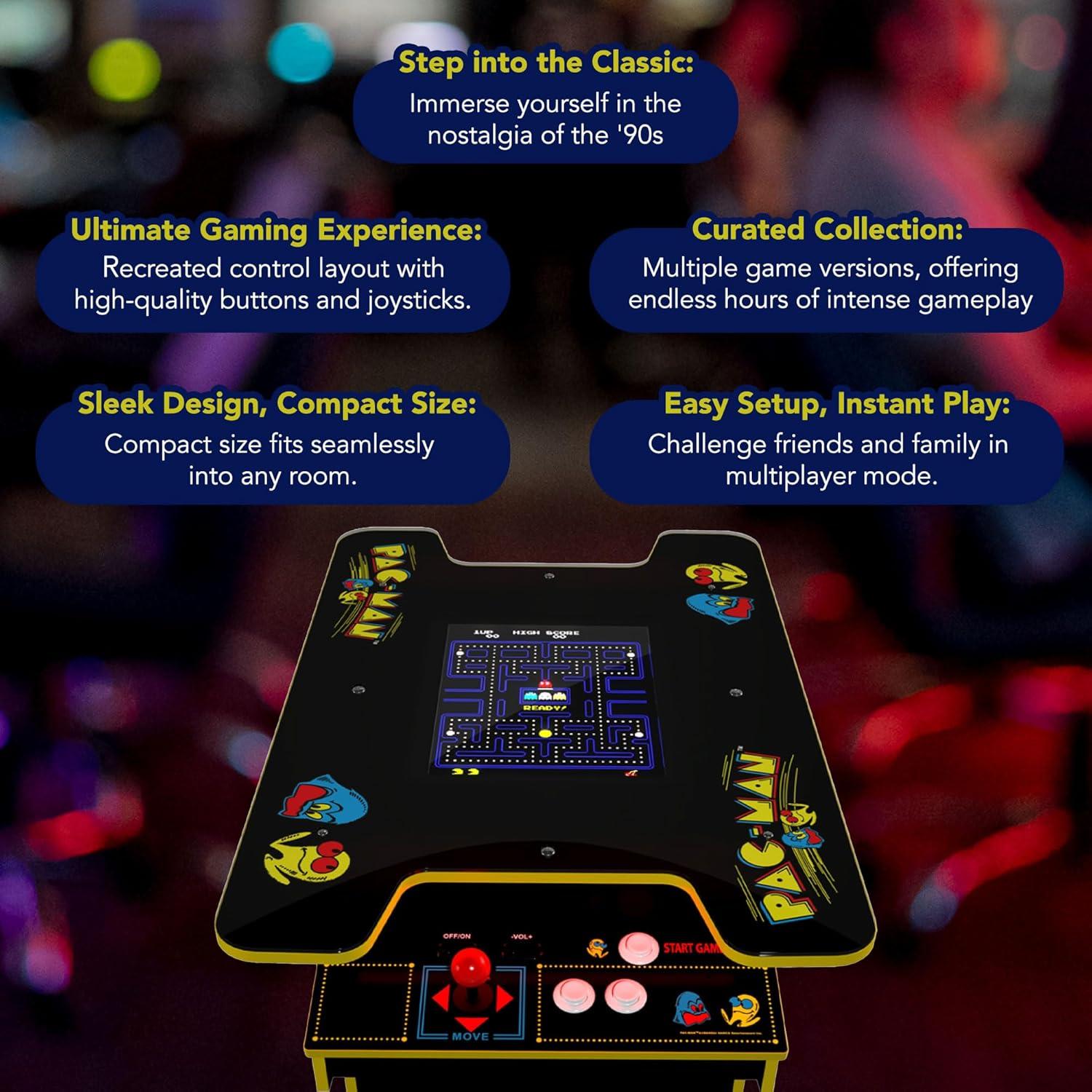 Arcade 1Up Arcade1Up Ms. Pac-Man 40th Anniversary Head-to-Head Black Series Edition Table