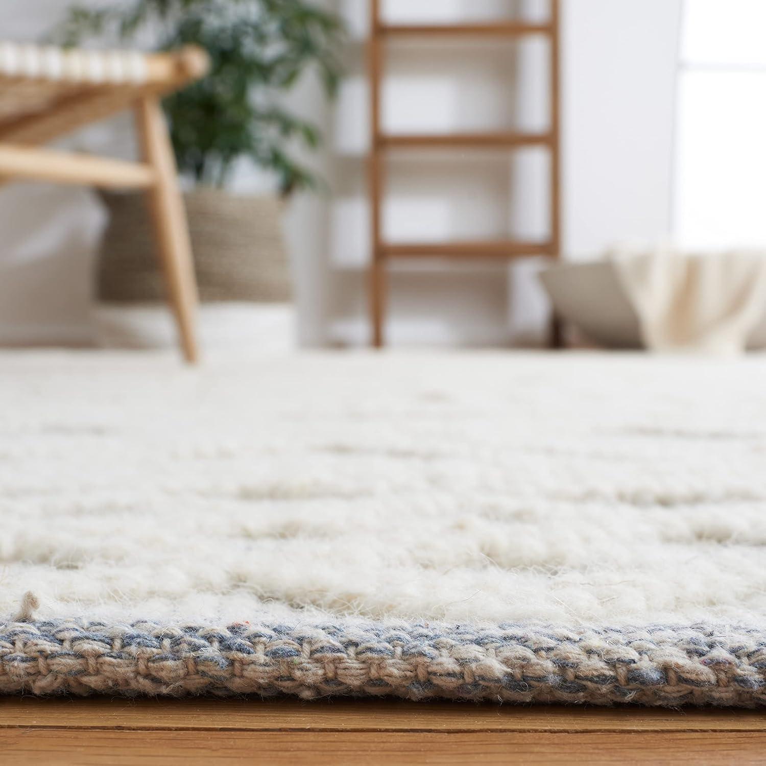 Natura NAT830 Hand Woven Area Rug - Ivory/Blue - 8'x10' - Safavieh.