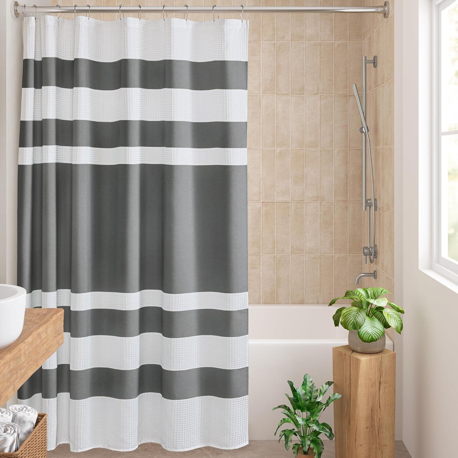 Striped Single Shower Curtain