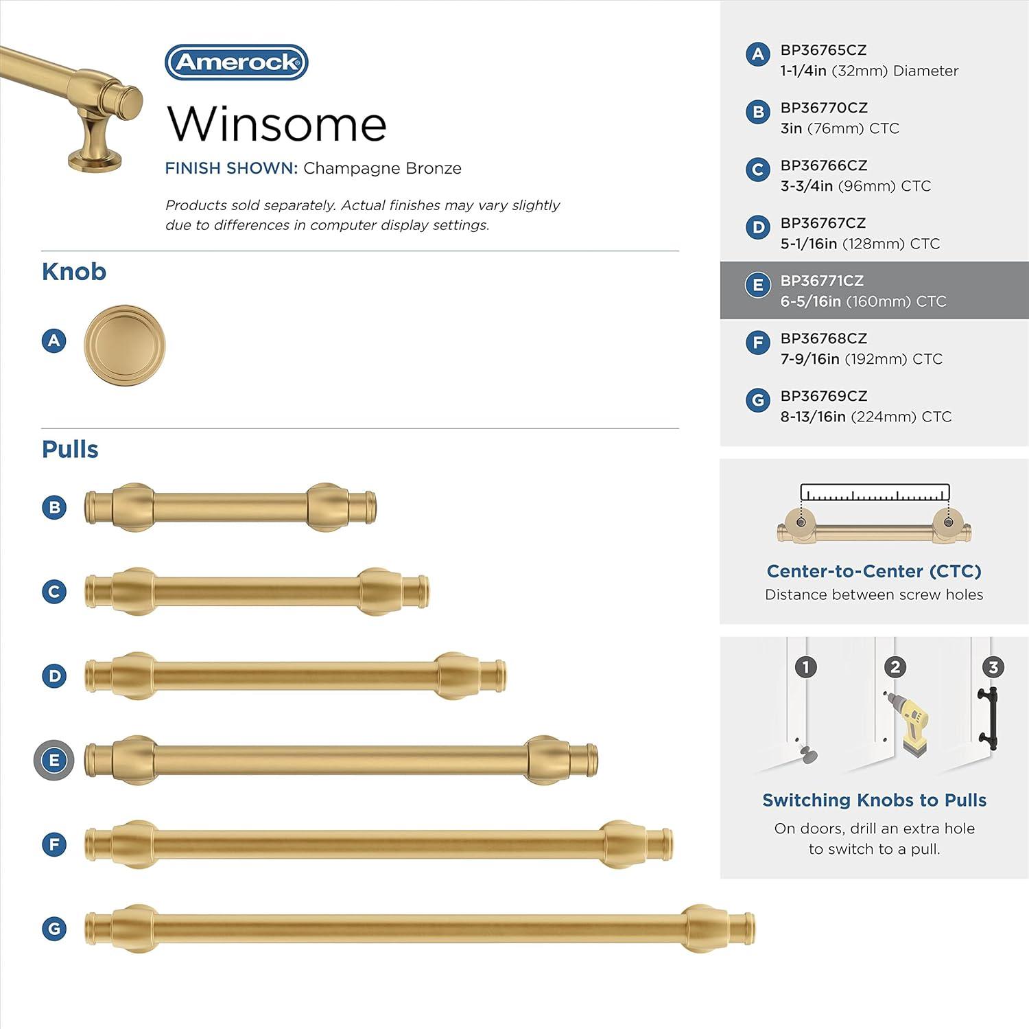 Amerock Winsome Cabinet or Drawer Pull