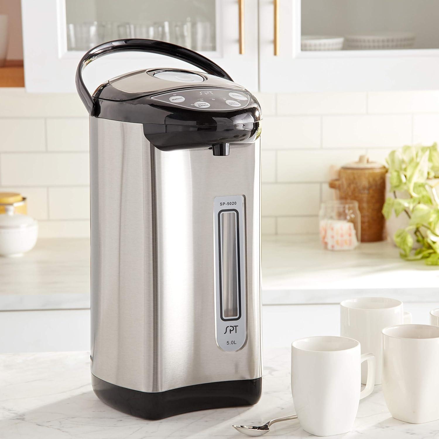 Sunpentown 5.0 Liter Hot Water Dispenser with Multi-Temp Function, Stainless Steel