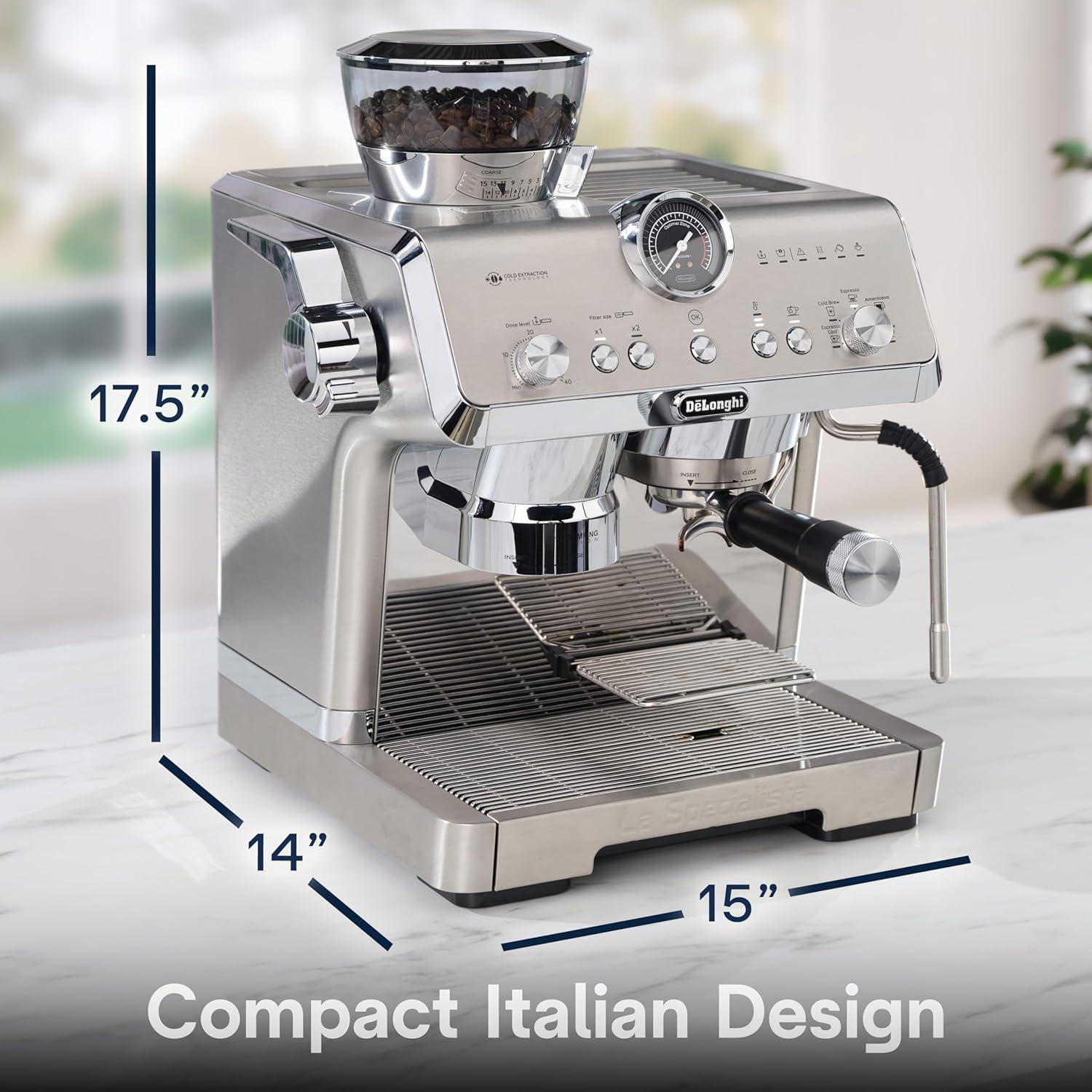 Stainless Steel Super Automatic Espresso Machine with Grinder