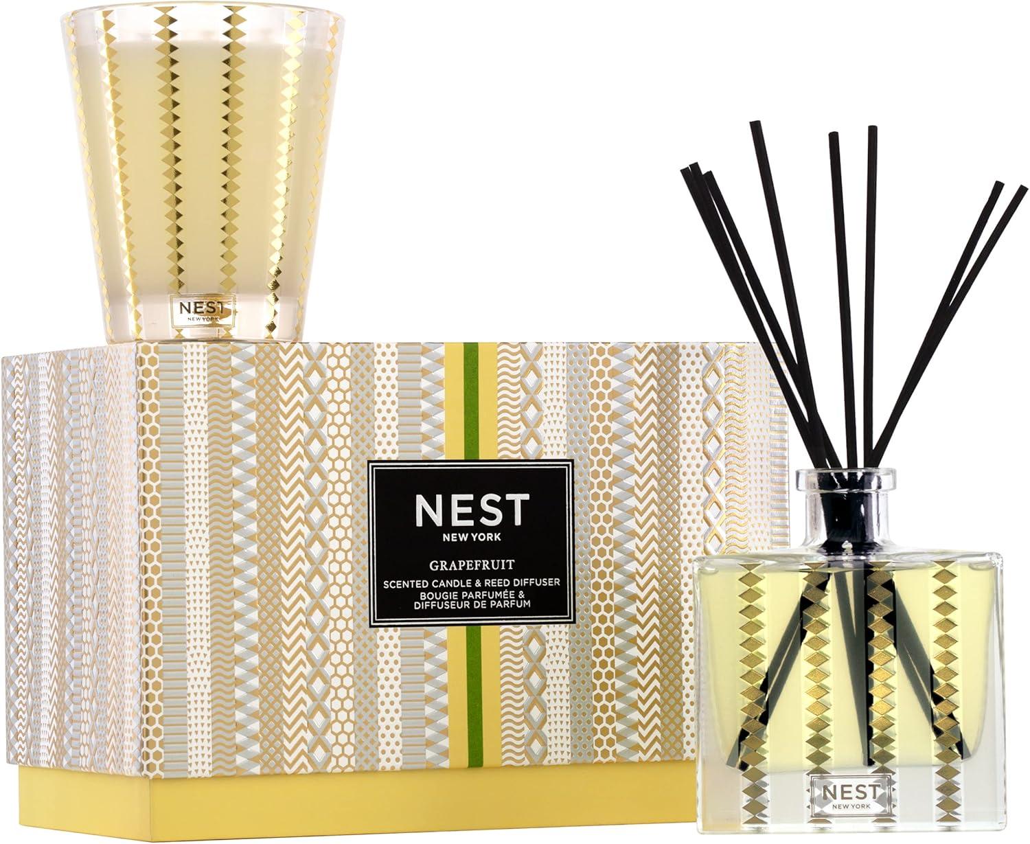 Grapefruit Scented Candle and Reed Diffuser Set