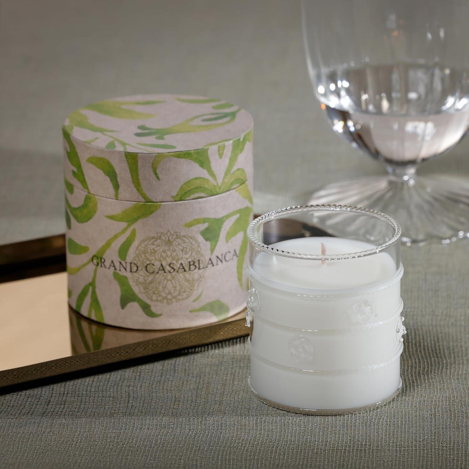 Zodax Grand Casablanca Scented Candle, Wild Tuberose