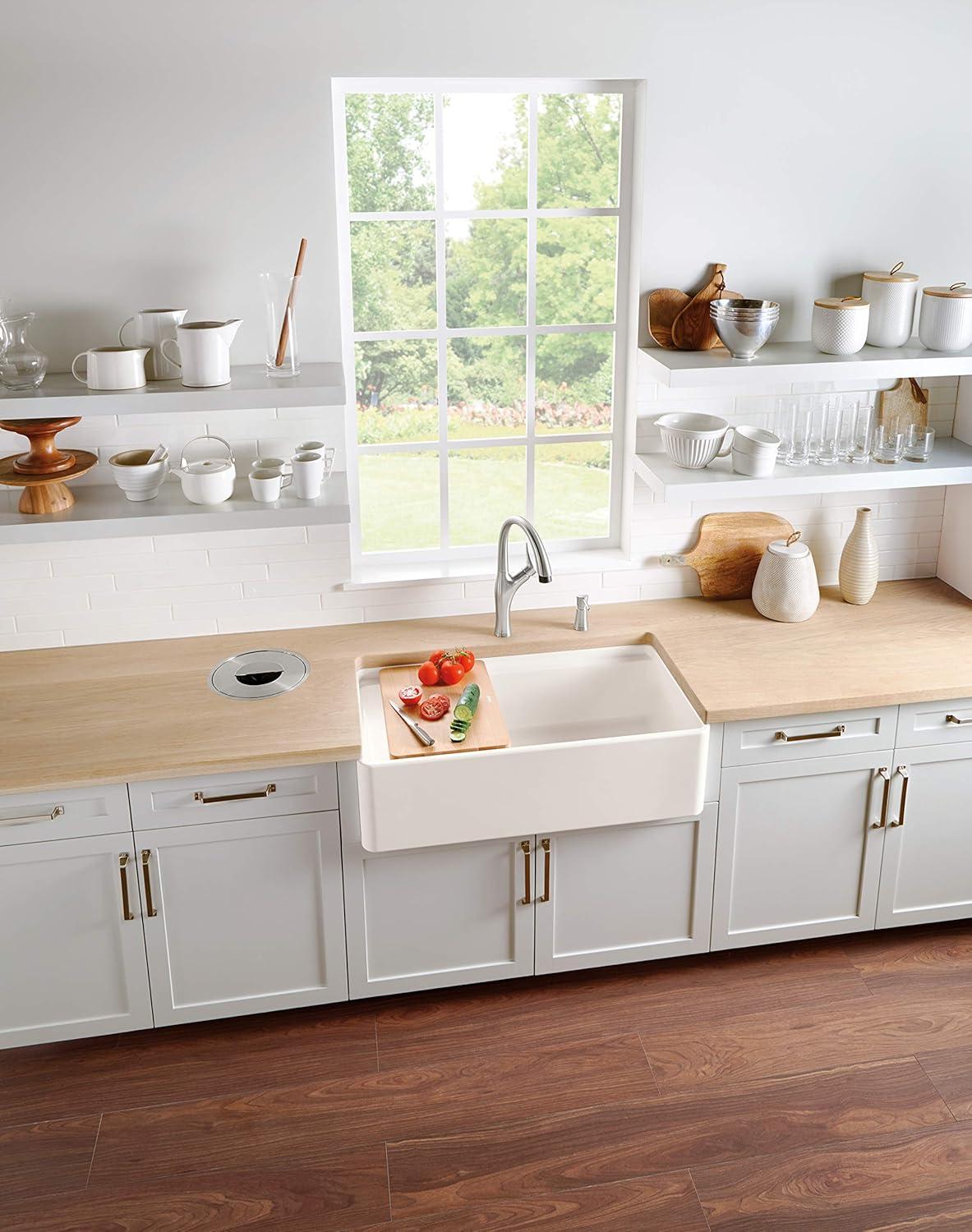 Profina 36" Single Bowl Apron-Front Fireclay Farmhouse Sink