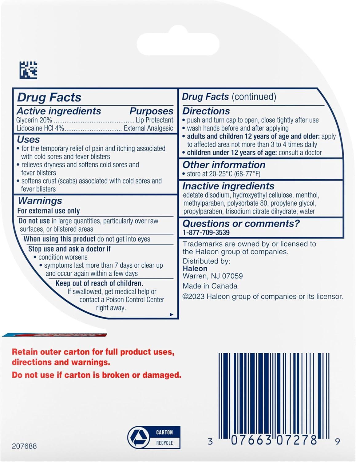Abreva Cold Sore Rapid Relief Treatment - 0.423oz