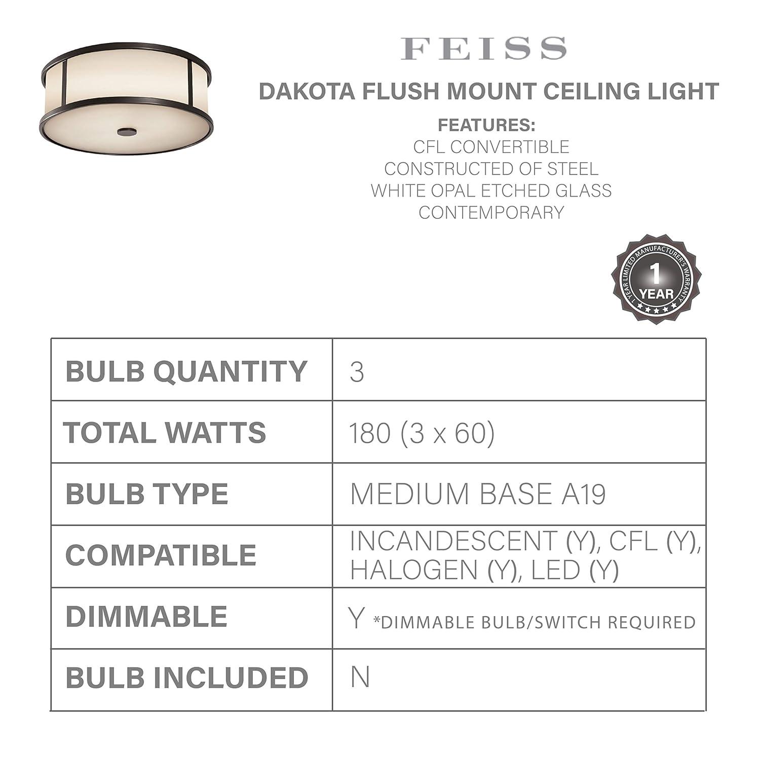 Espresso Finish Dakota Drum Ceiling Light with White Opal Glass