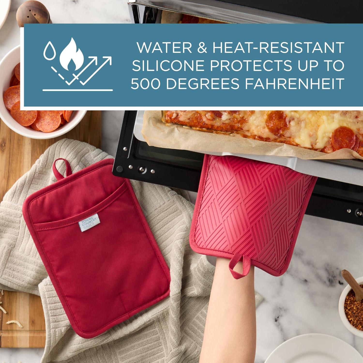 Town & Country Living Town & Country Living Basket Weave Potholder Set (Set of 2)