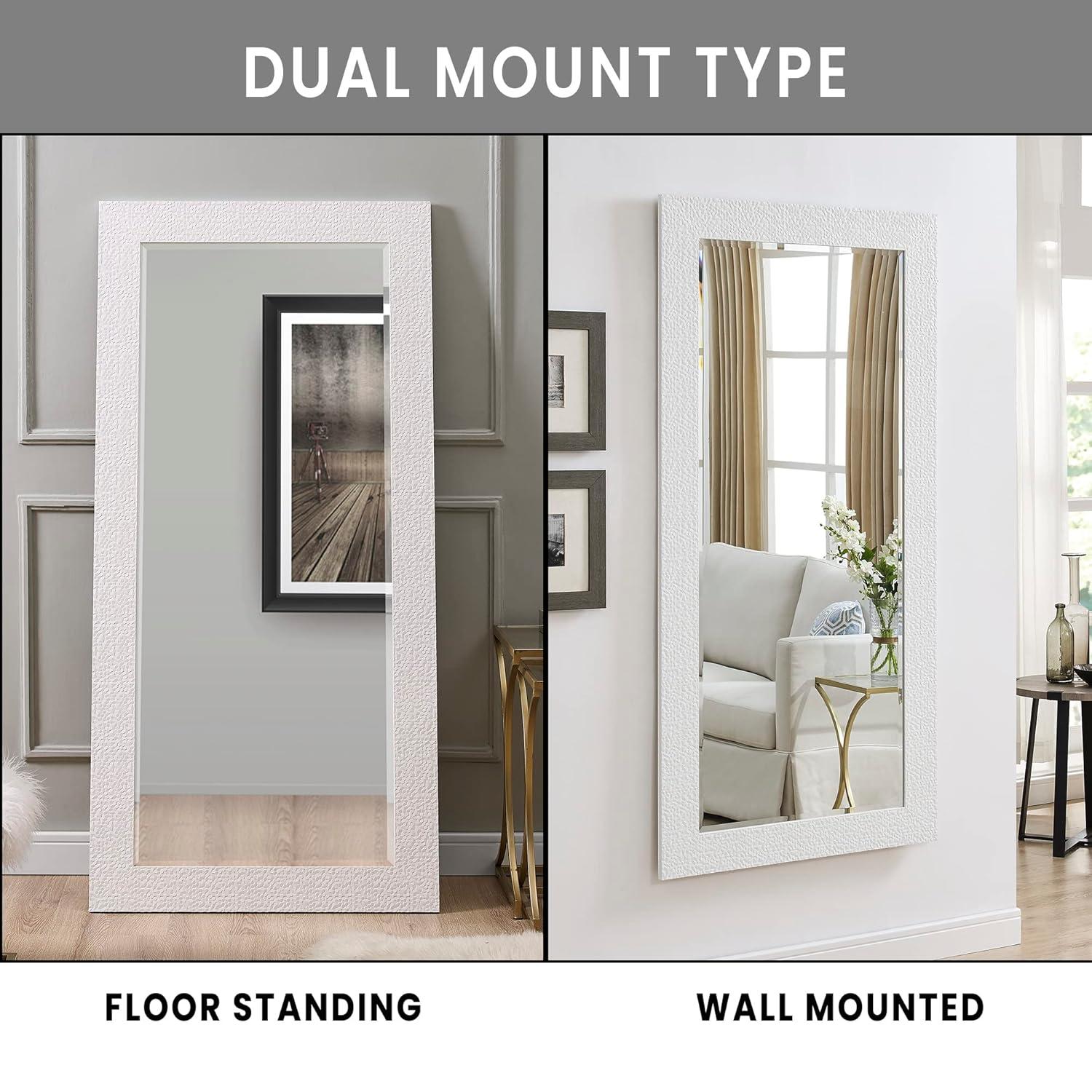 Naomi Home Maisie Modern Aluminum Mirror White