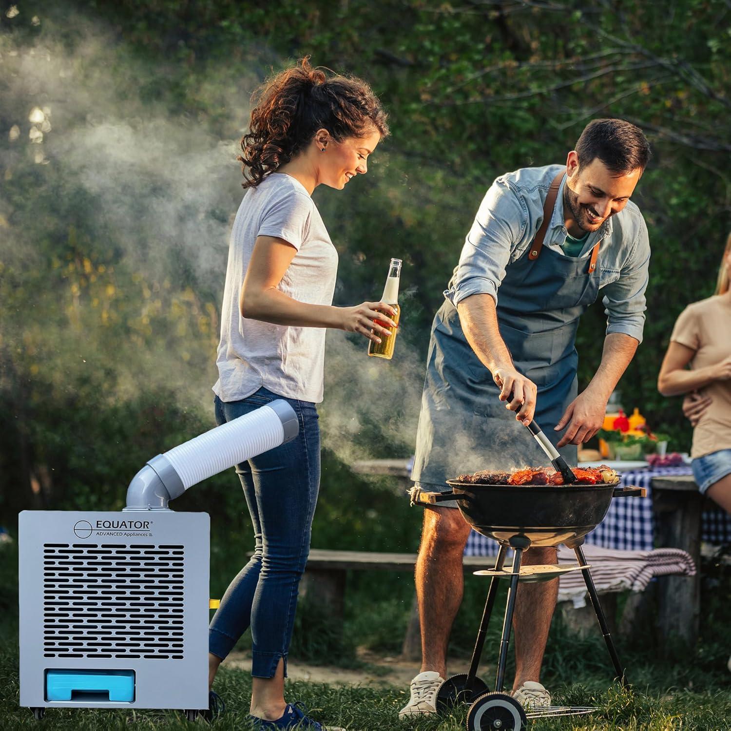 Equator Advanced Appliances Equator 3-in-1 AC Heater Air 9000BTU Outdoor Air Conditioner/ Spot Cooler IP24 Casters 110V