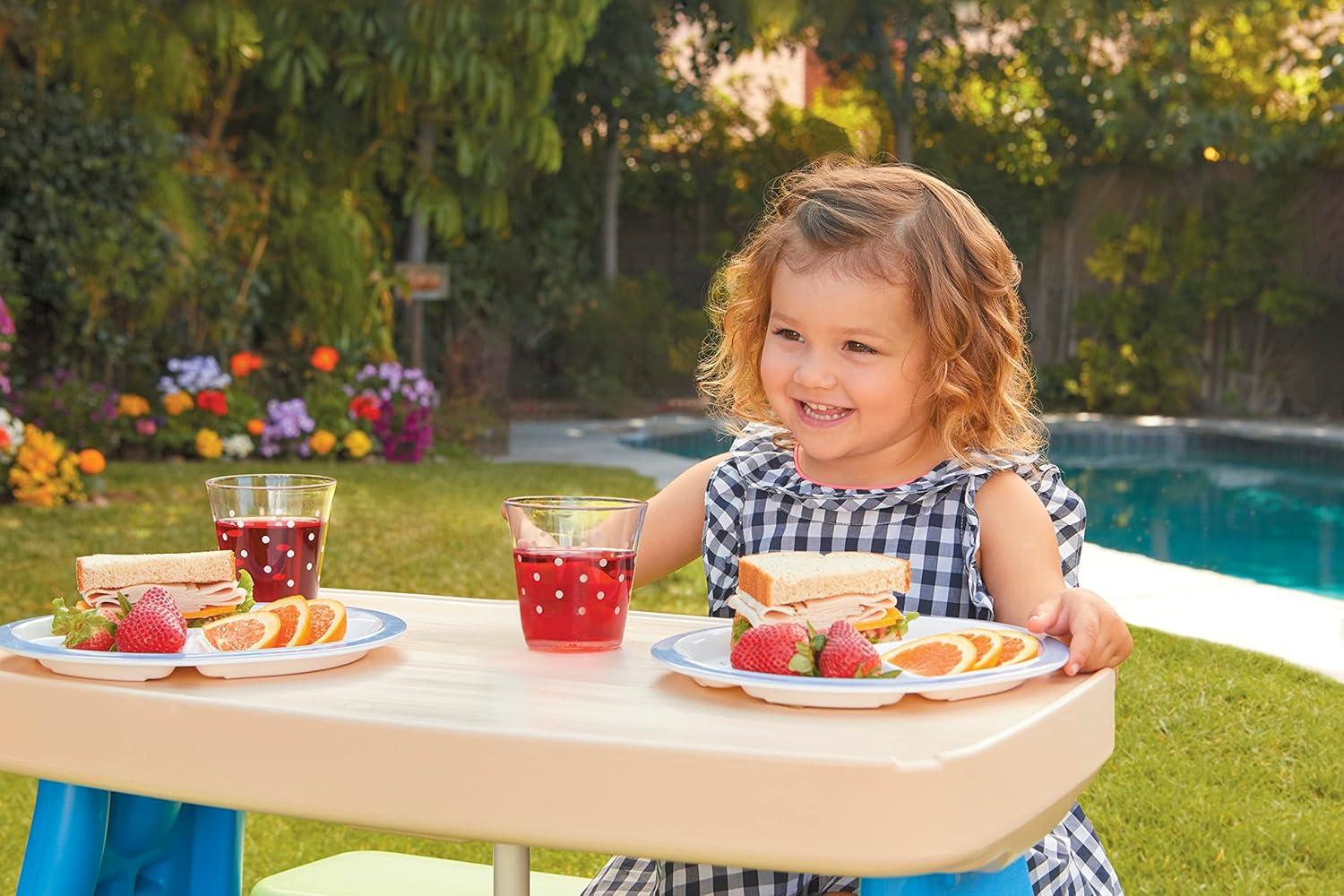 Easy Store Picnic Table with Umbrella