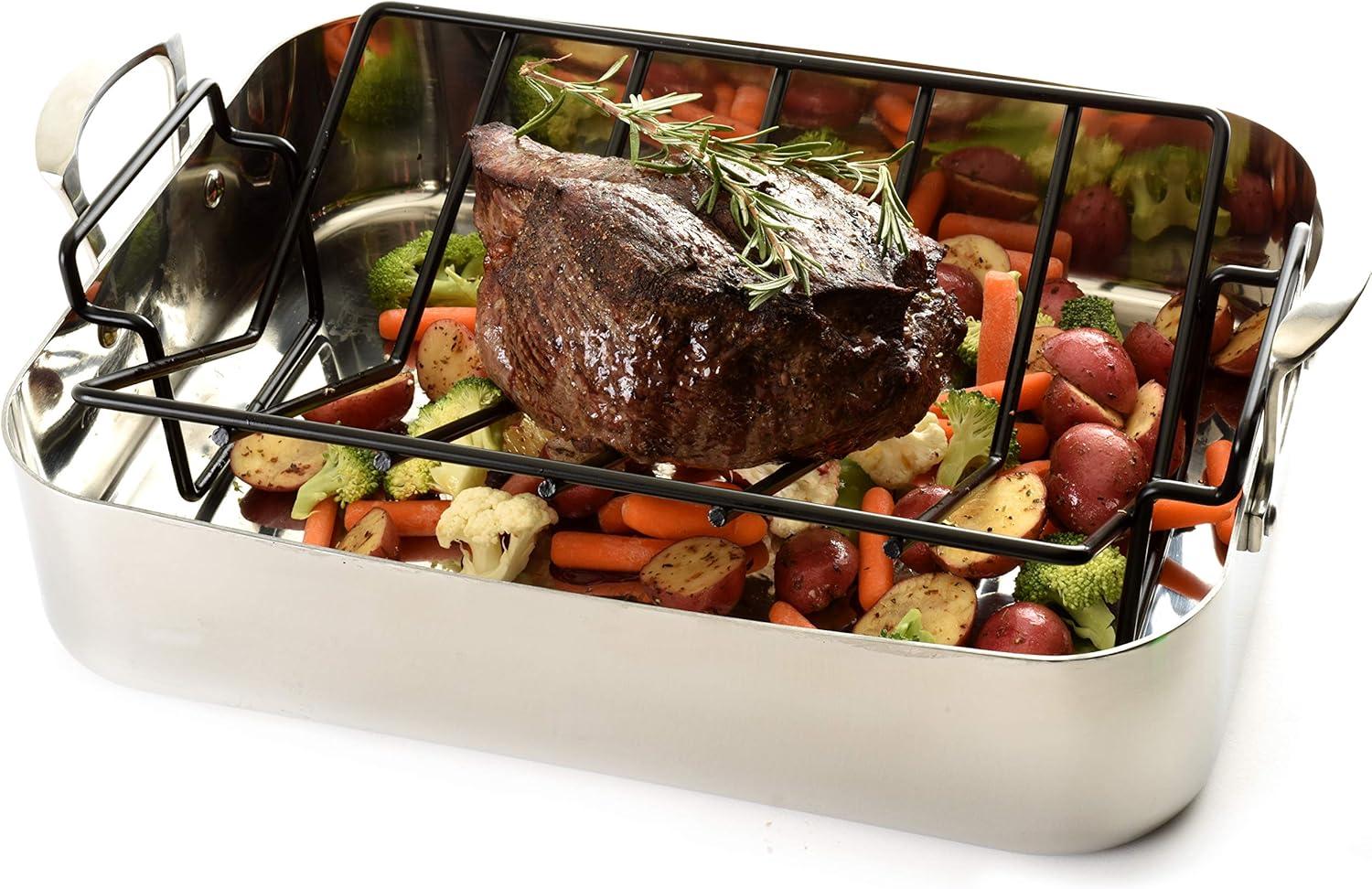 Norpro Nonstick Roasting Rack Heavy Duty | Extra Large 13" x 10" | 1-Count