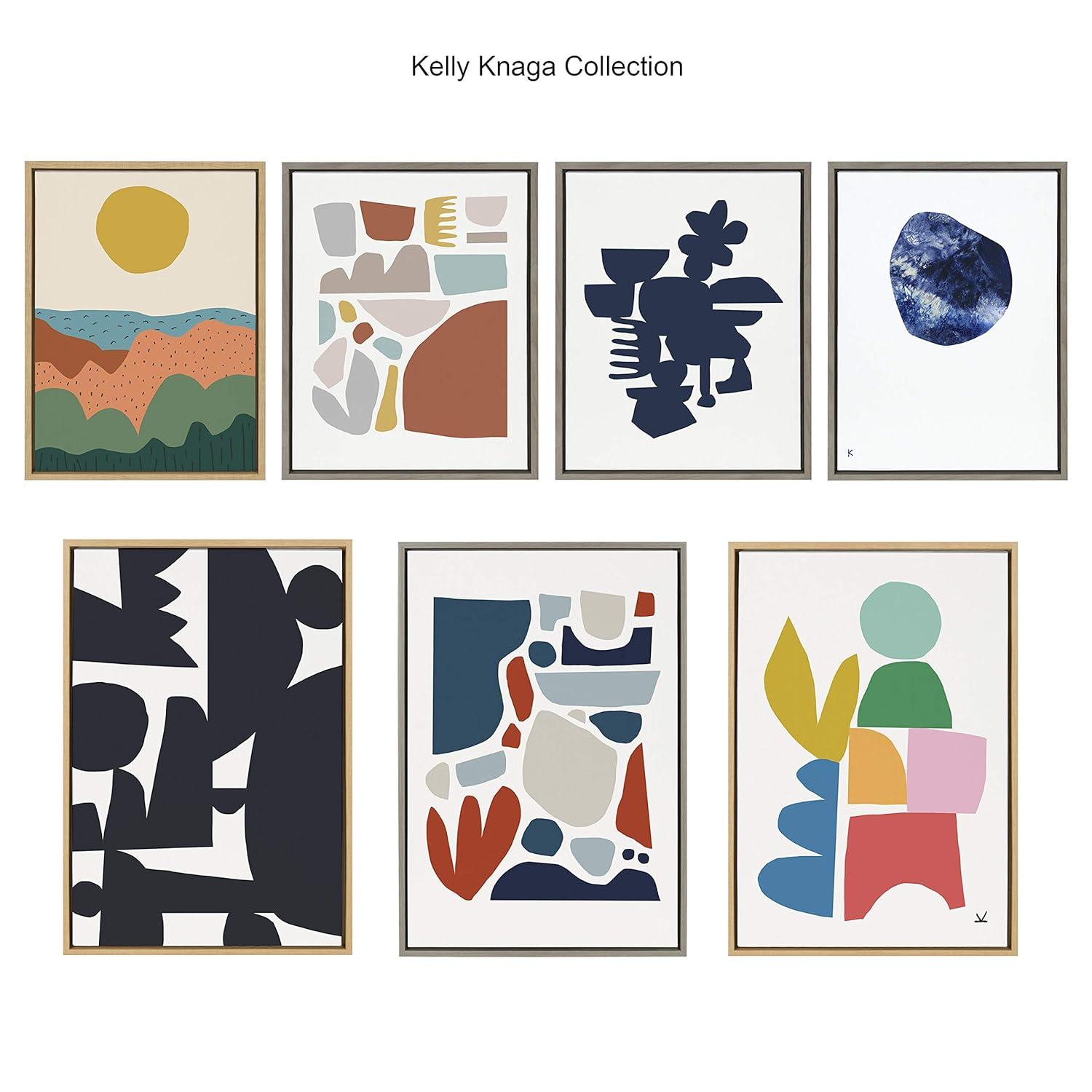 16" x 20" Blake Love Each Other by Kelly Knaga Framed Printed Glass Natural - Kate & Laurel All Things Decor