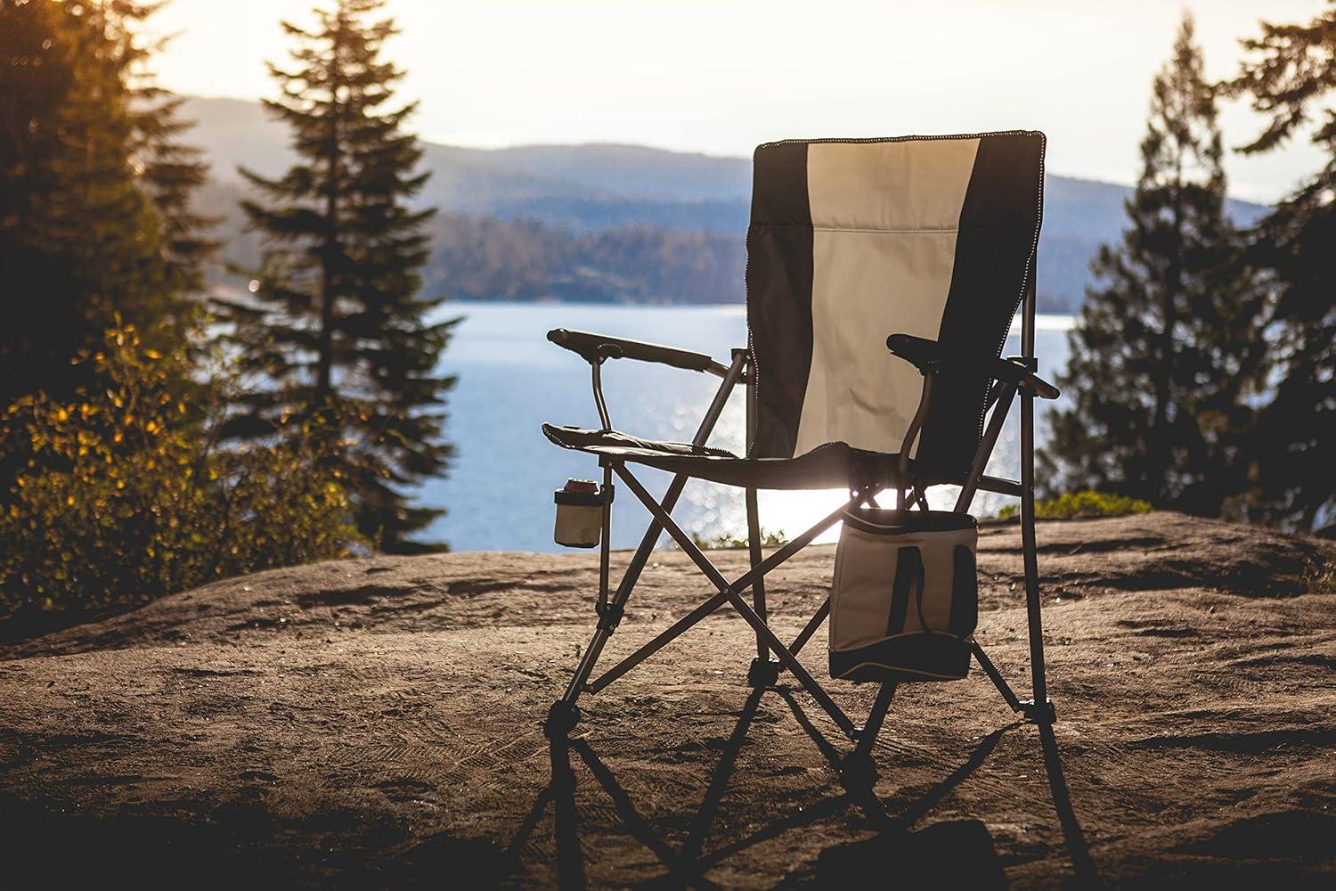 Big Bear XXL Camping Chair with Cooler, Black