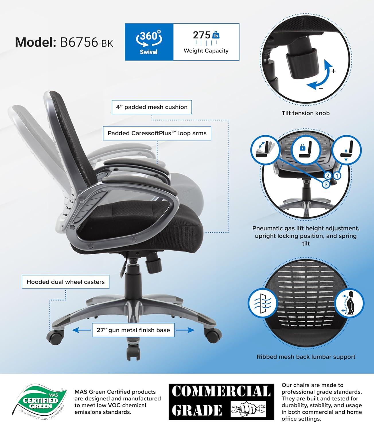 Boss Office Products Polyester / Polyester Blend Task Chair
