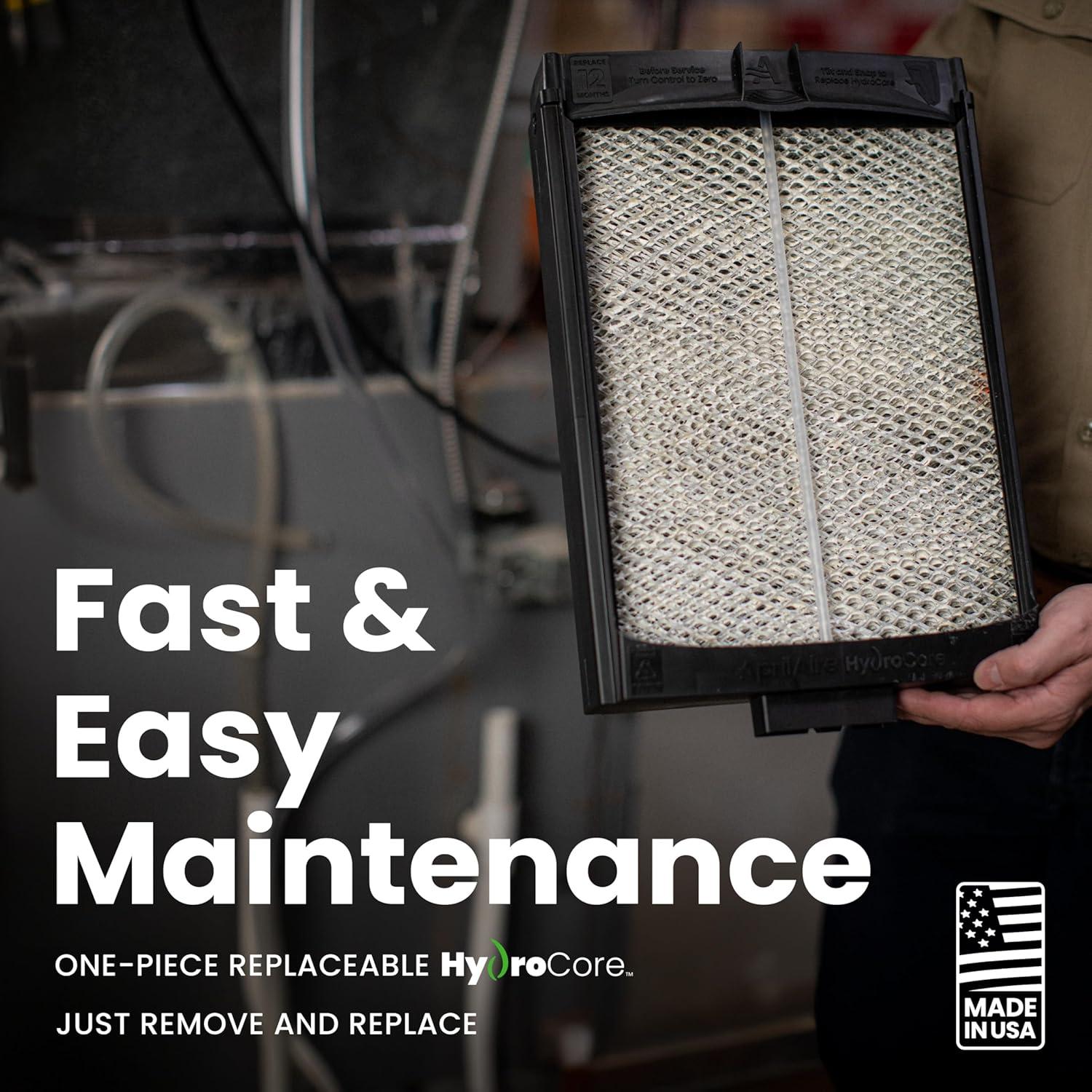 AprilAire 720M Whole-House Fan-Powered Evaporative Humidifier – 21 Gallons Per Day, Water Saving With Manual Control for up to 6,250 Sq. Ft., Part of the AprilAire Healthy Air System