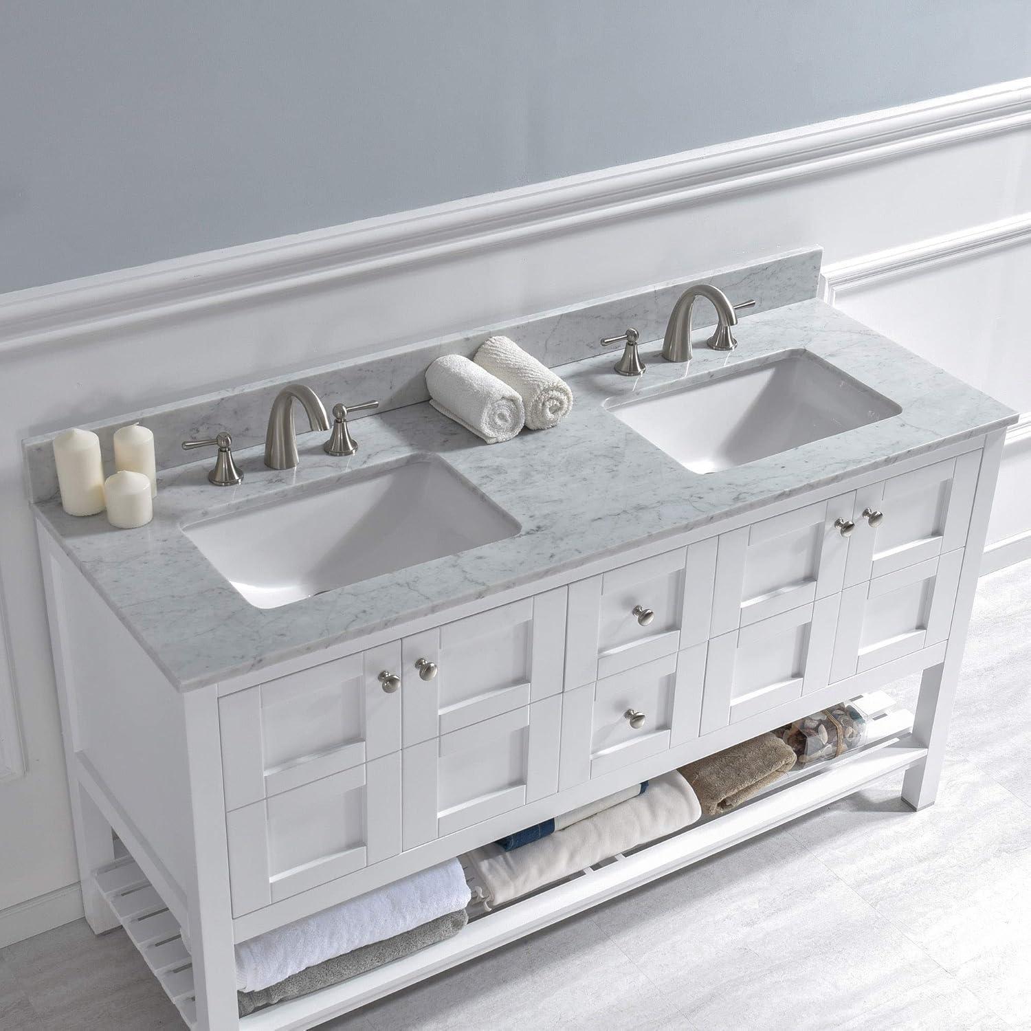 WOODBRIDGE 61" Double Bathroom Vanity Top CAVT6122D-8