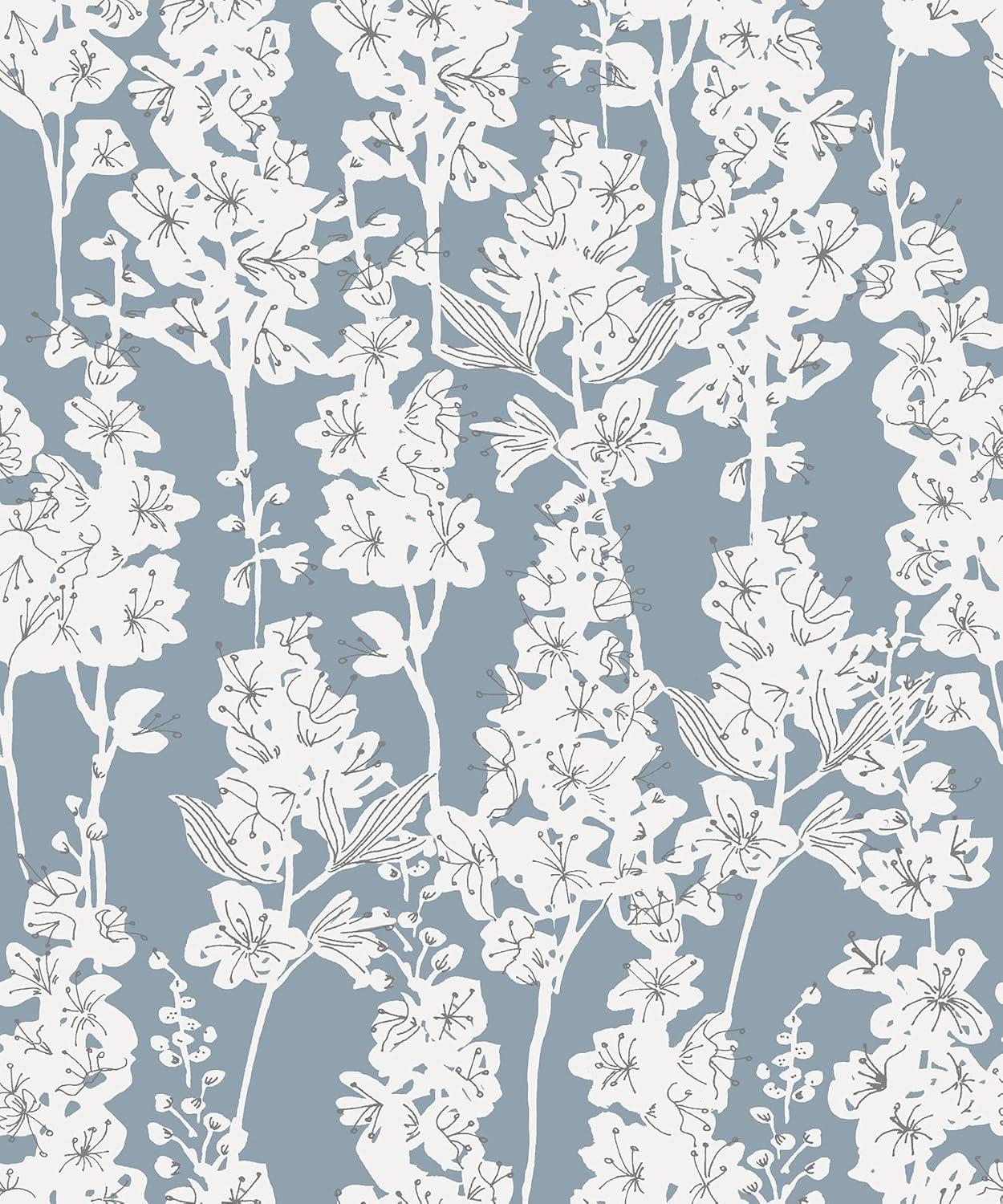 Larkspur 18' L x 20.5" W Peel and Stick Wallpaper Roll
