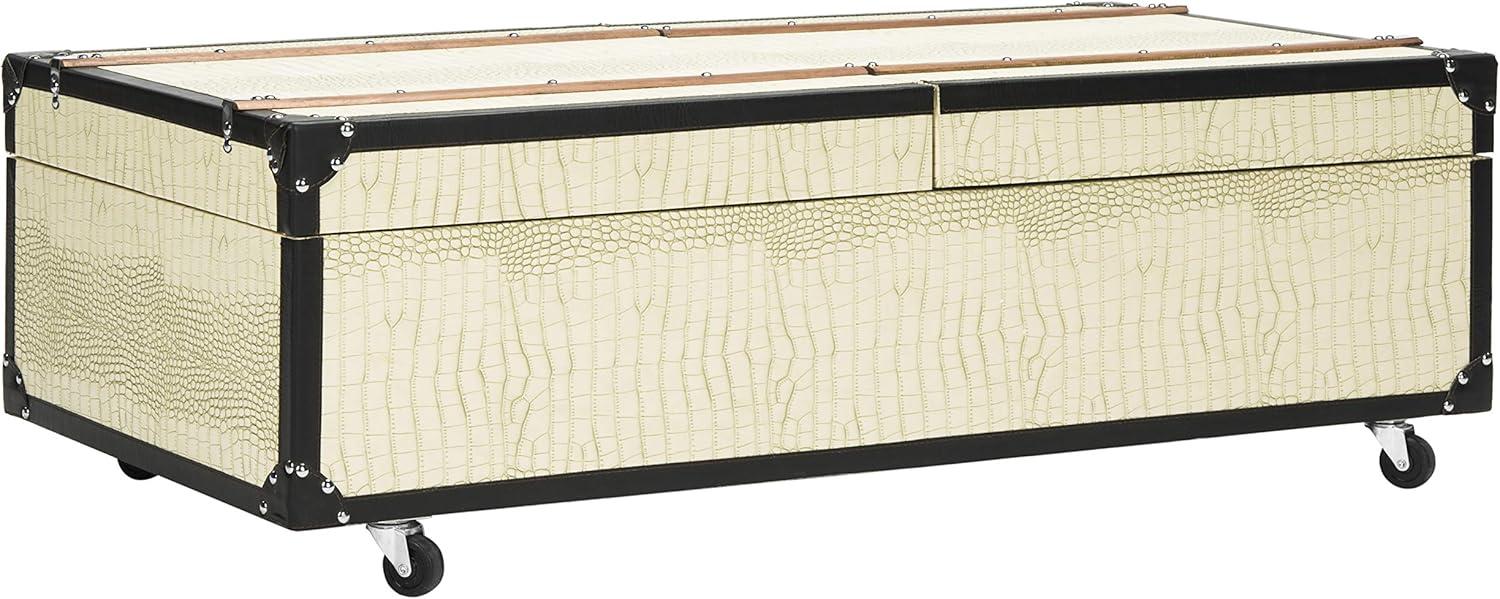 Zoe Trunk/Coffee Table - Cream - Safavieh