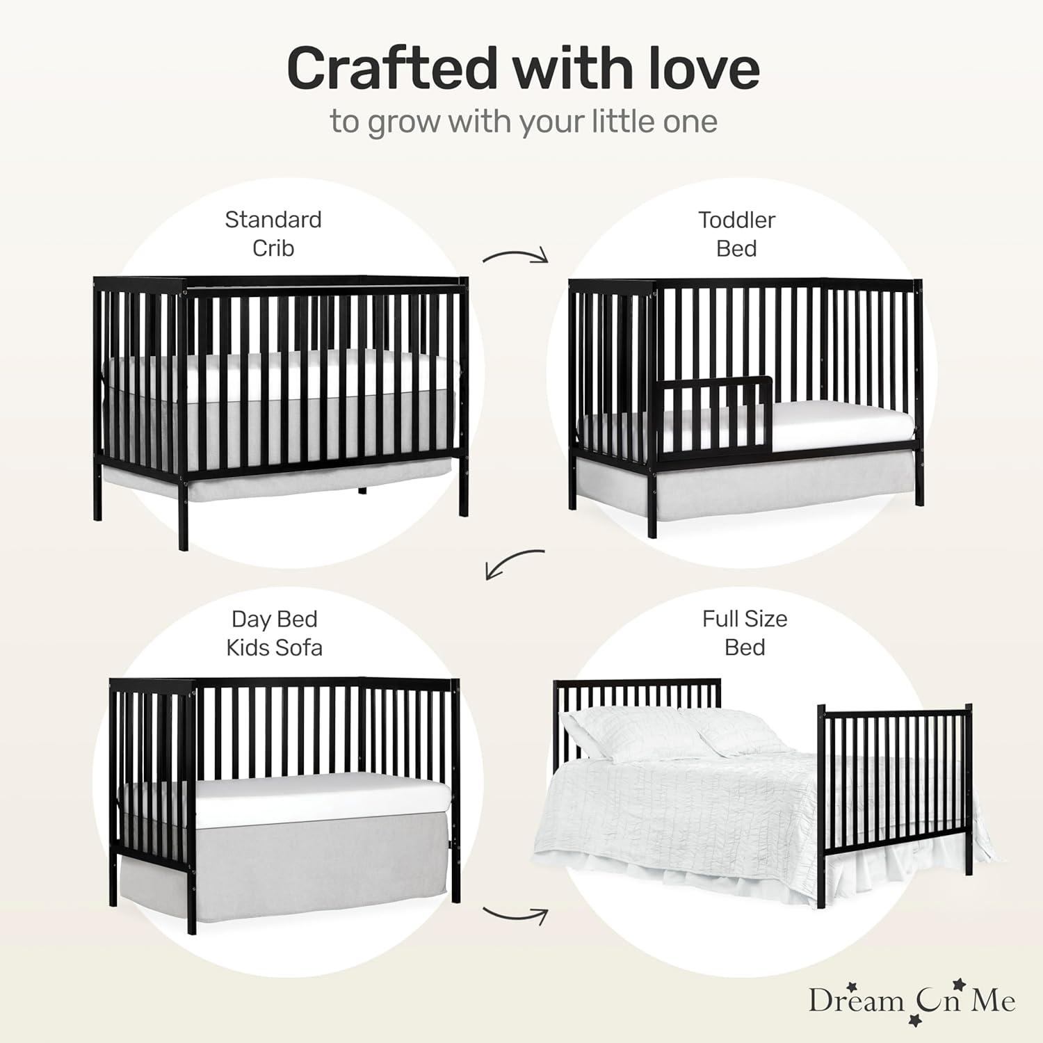 Dream On Me Synergy, 5 in 1 Convertible Crib