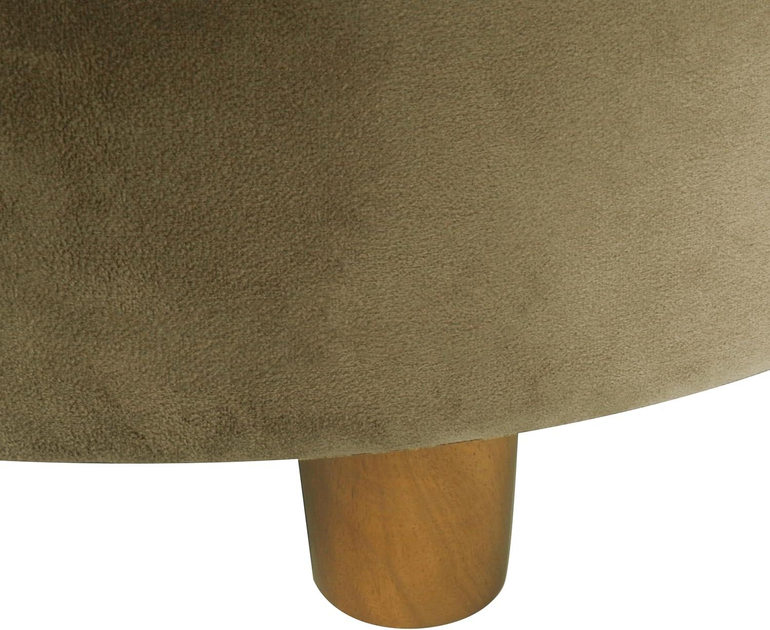 Tufted Round Storage Ottoman Velvet - HomePop