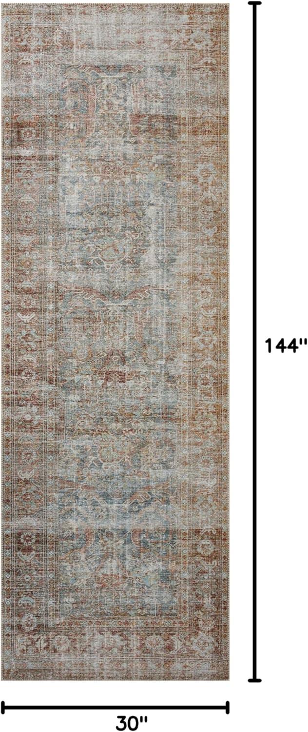 Chris Loves Julia x Loloi Jules Oriental Lagoon/Brick Area Rug