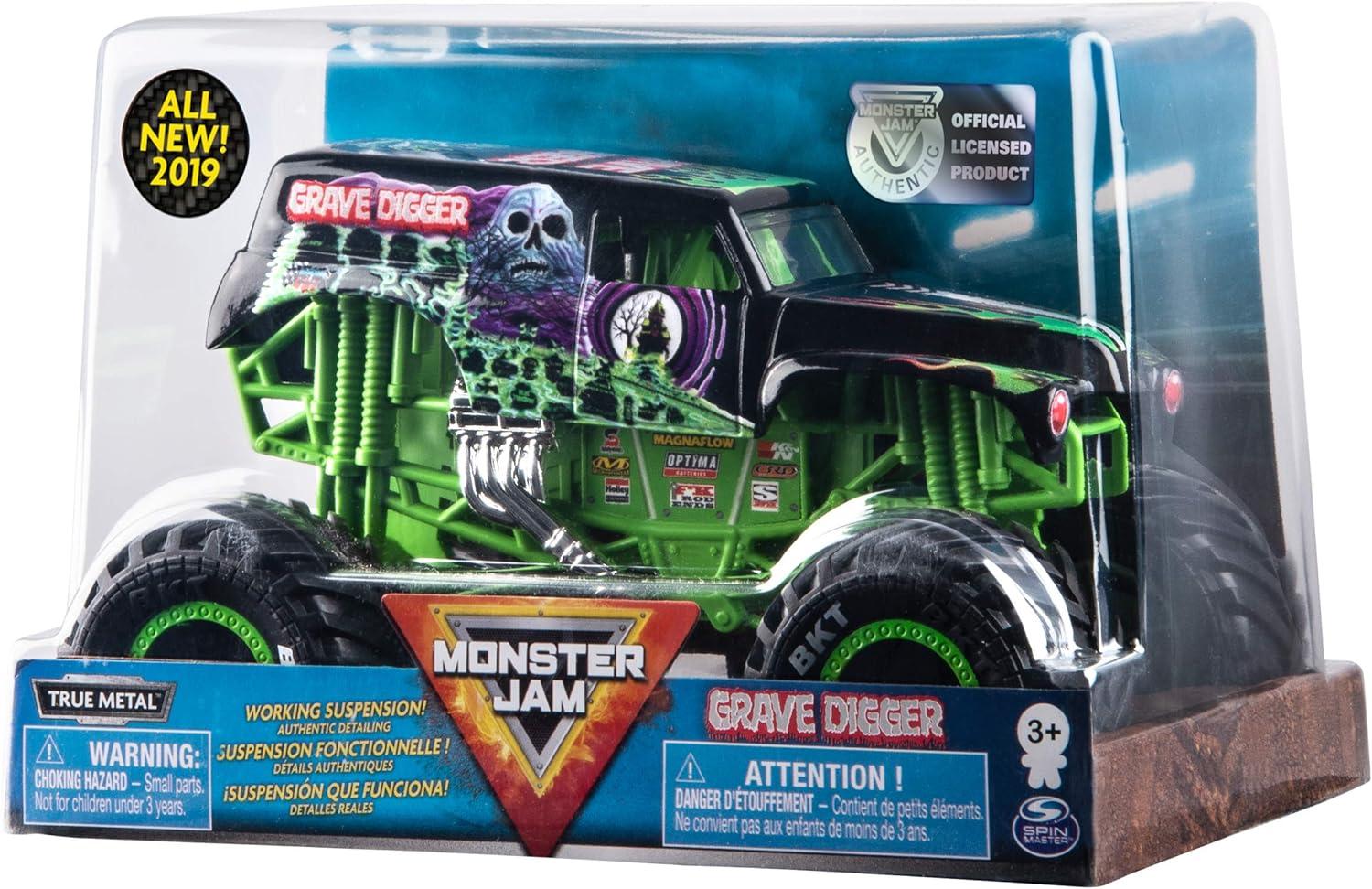 Monster Jam Official Grave Digger Monster Truck, Die-Cast Vehicle, 1:24 Scale