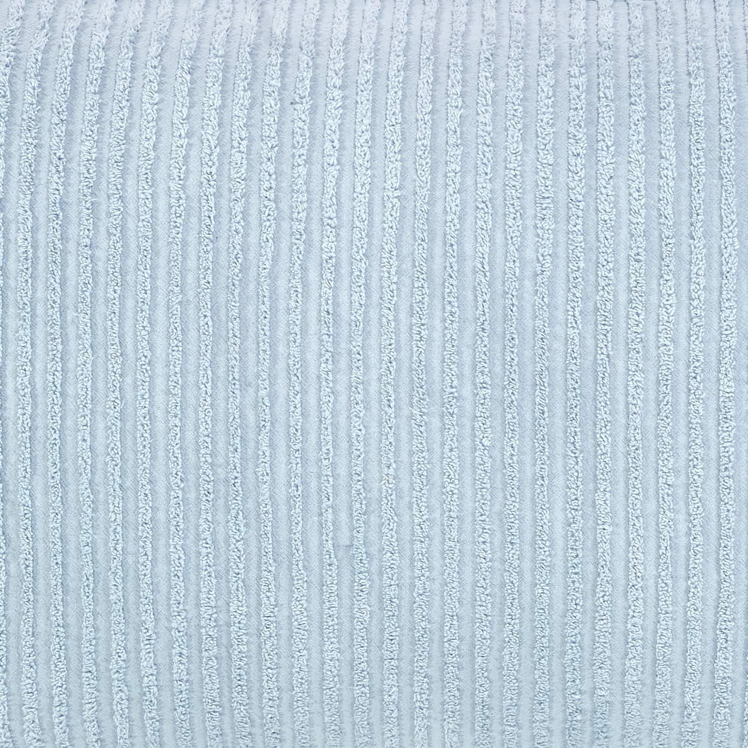 Jullian Collection 100% Cotton Tufted Unique Luxurious Bold Stripes Design Sham Blue - Better Trends