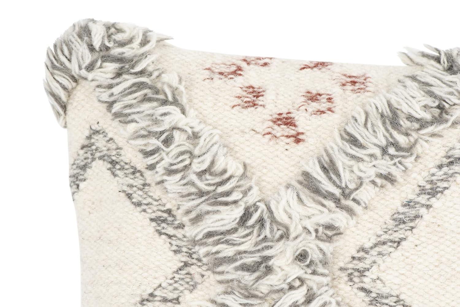 Creative Co-Op Fringed Throw Pillow