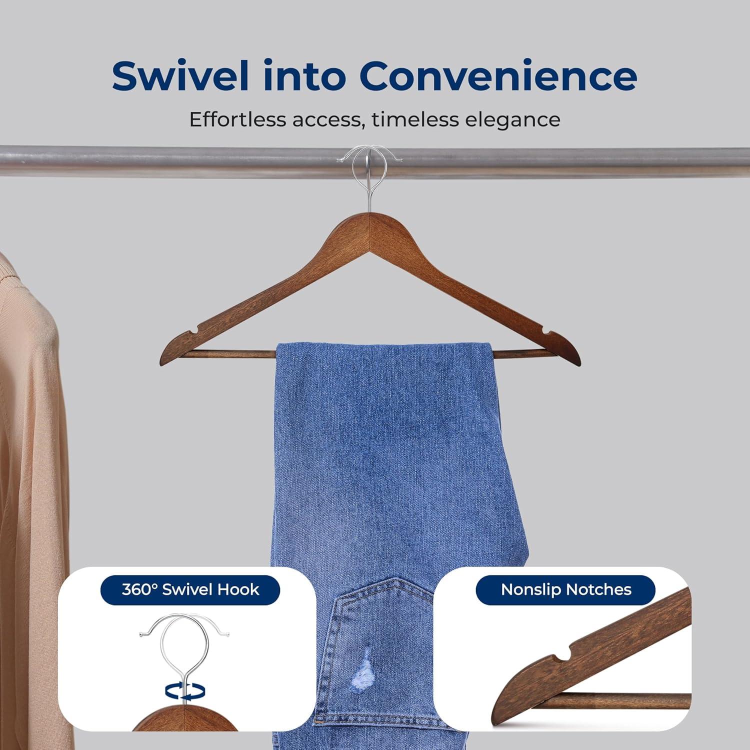 SereneLife Non-Slip Standard Hanger