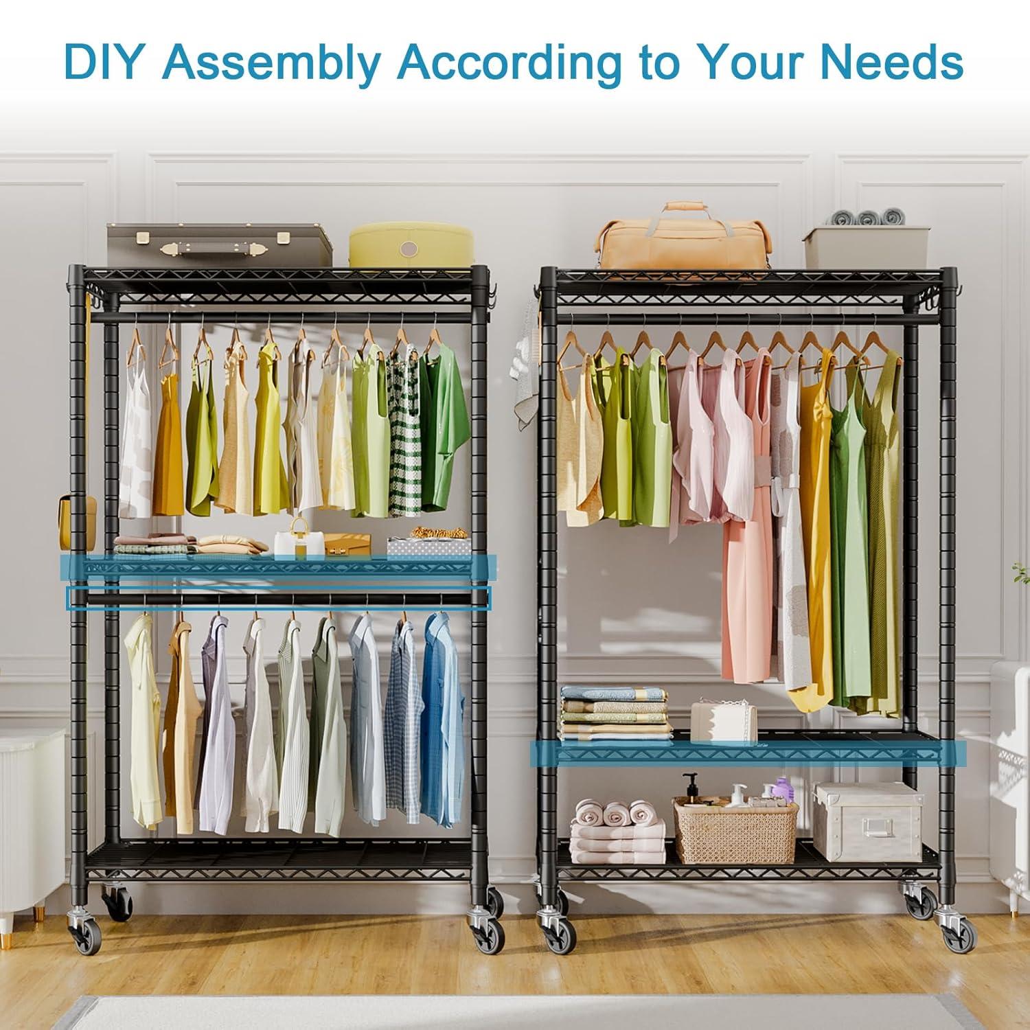 SOOTBA Rolling Clothes Hanger