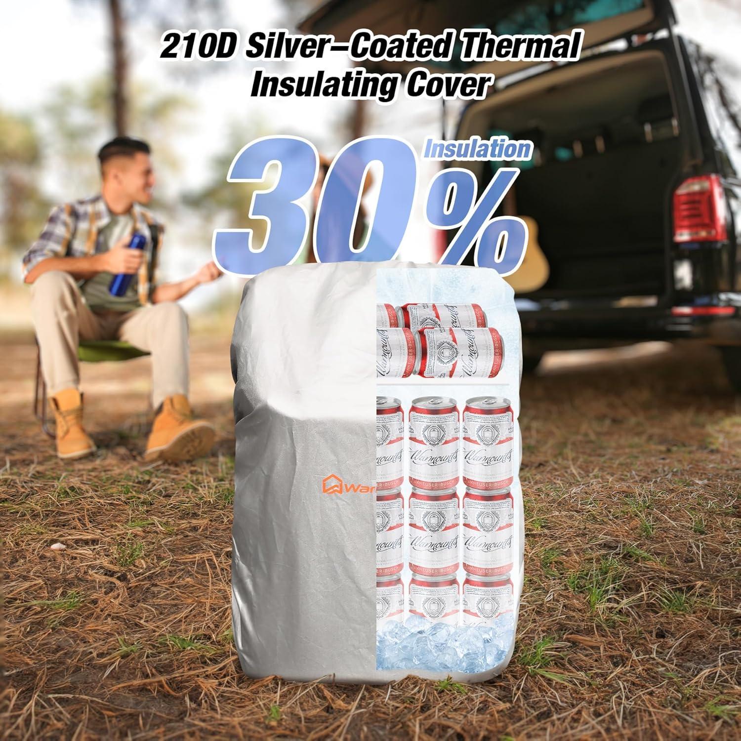 Insulated Waterproof Cooler Backpack 36 Cans, Soft Sided Ice Chest Cooler w/Leak Proof Liner, 5-Layer Insulation Portable Lunch Backpack for Camping, Beach, Fishing, Picnic, Travel