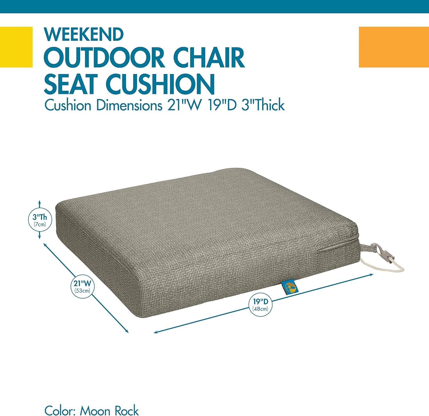 Weekend Outdoor 3'' Dining Chair Seat Cushion