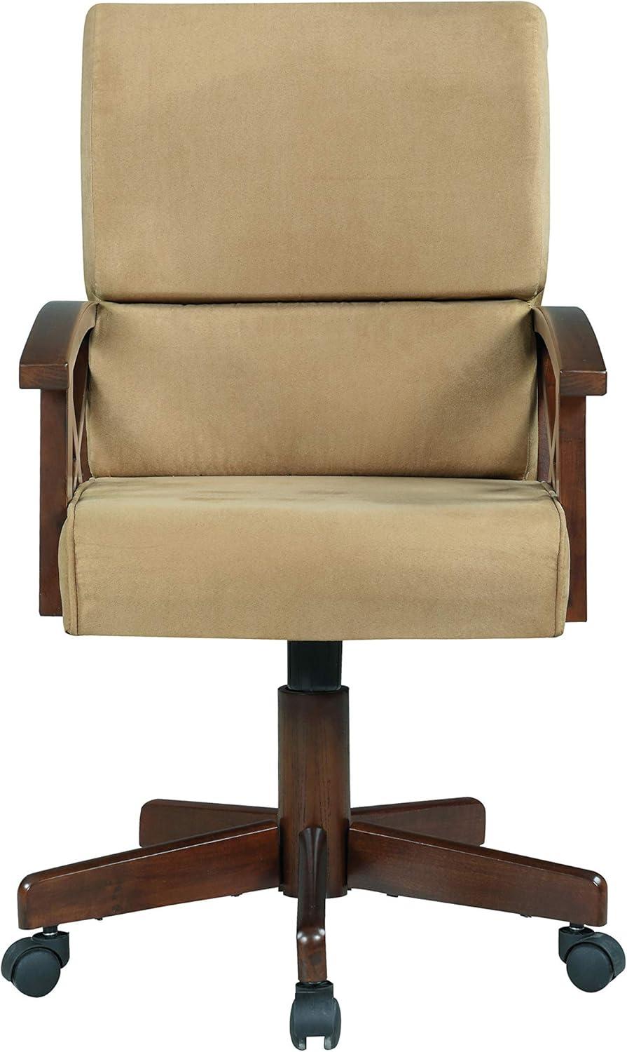 DPlus Upholstered Game Chair Tobacco and Tan