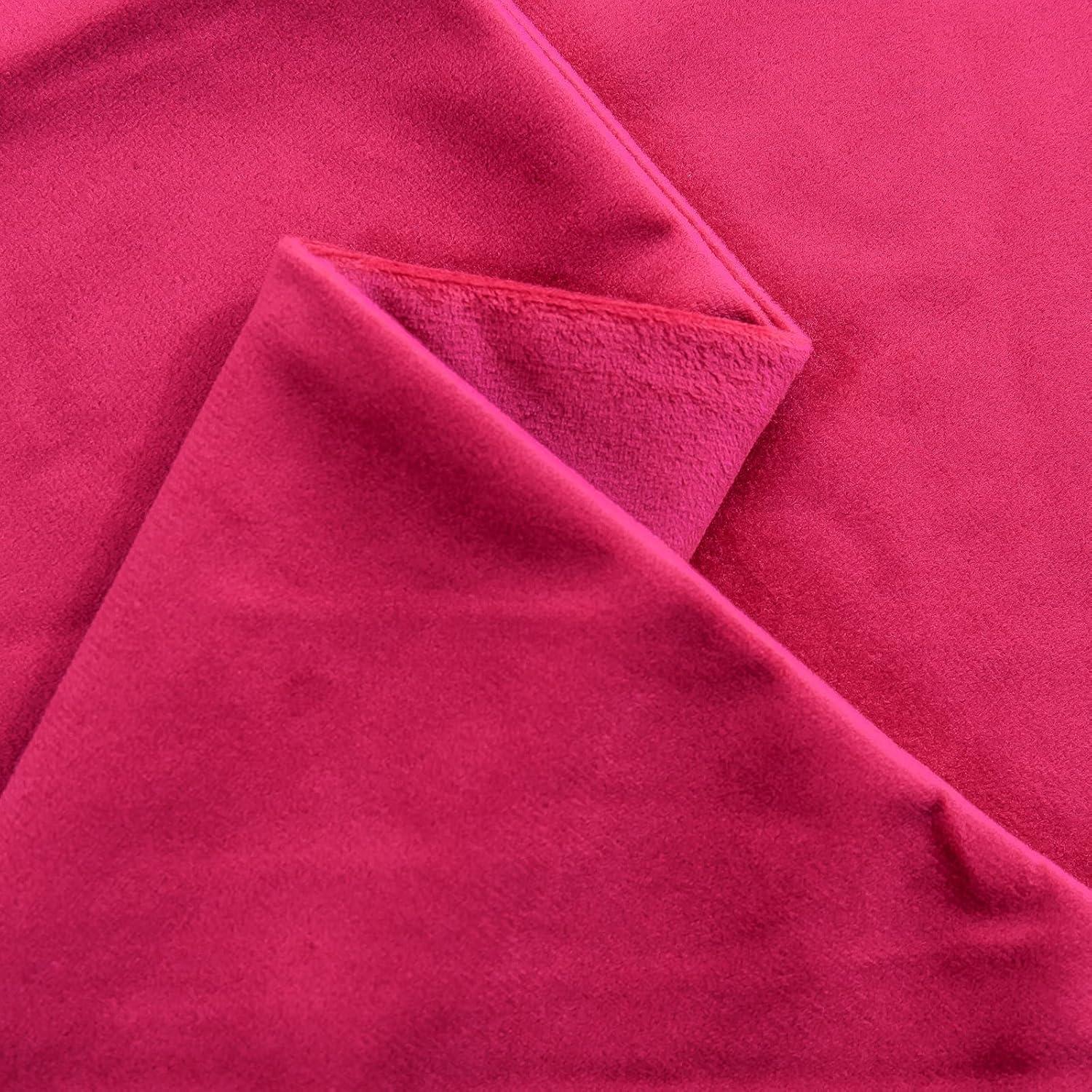 RainRoad Hot Pink Throw Pillows Covers Set of 2 Soft Velvet Decorative Pillow Covers 18x18 Inch for Couch Bed(Hot Pink, 18" x 18"(Pack of 2))