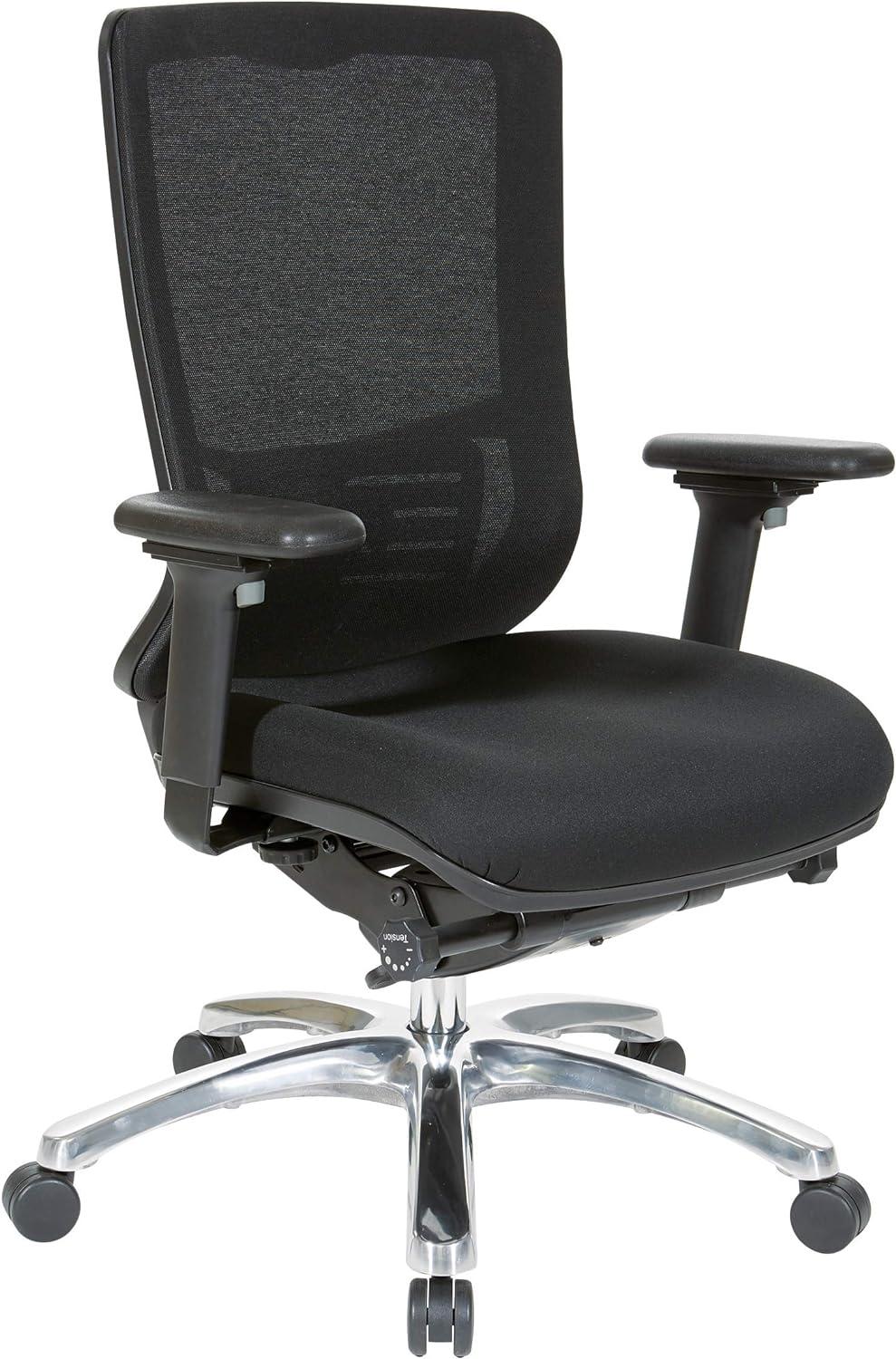 High Back ProGrid Mesh Executive Office Chair in Black