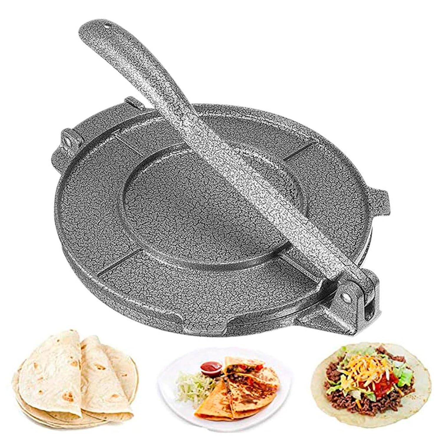 HURRISE Tortilla Maker, Pressing Tool Tortillas Press 6.5-inch tool for making chapati tortilla, tacos, burritos, pizza and dough kitchen accessories