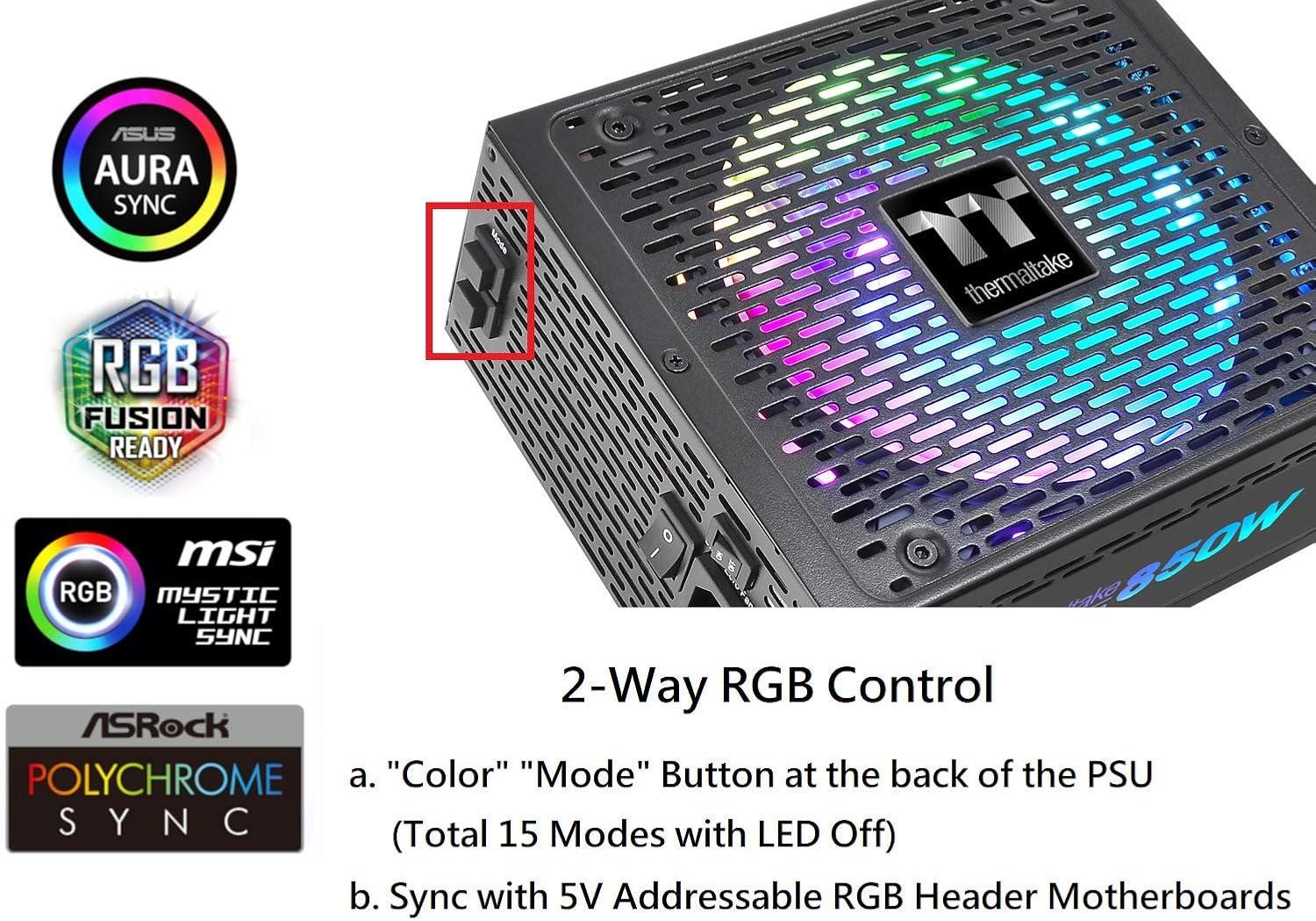 Thermaltake Toughpower PF1 ARGB 850W Platinum Modular Power Supply