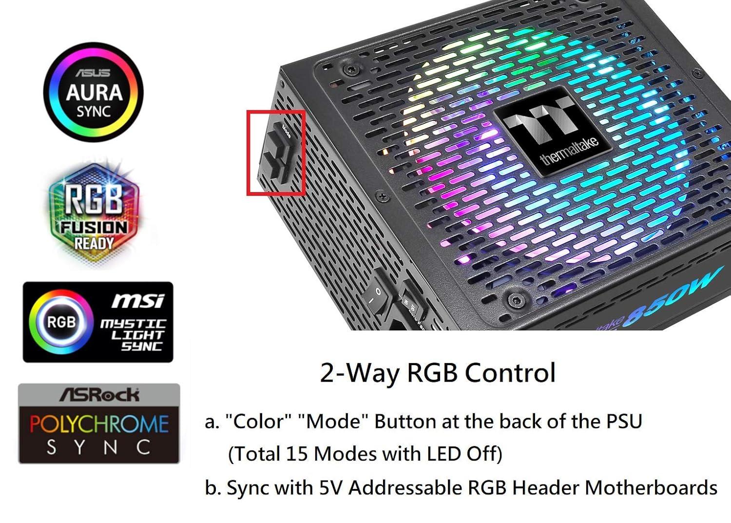 Thermaltake Toughpower PF1 ARGB 850W Platinum Modular Power Supply