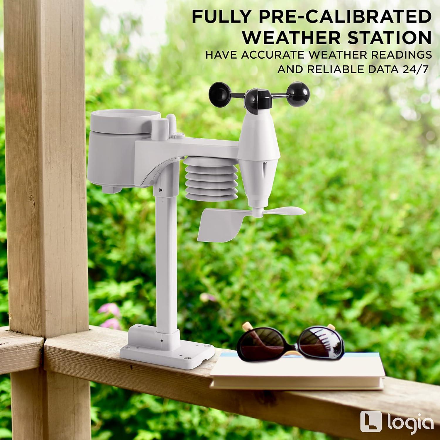 Logia 17-in-1 Wireless Weather Station with LED Display