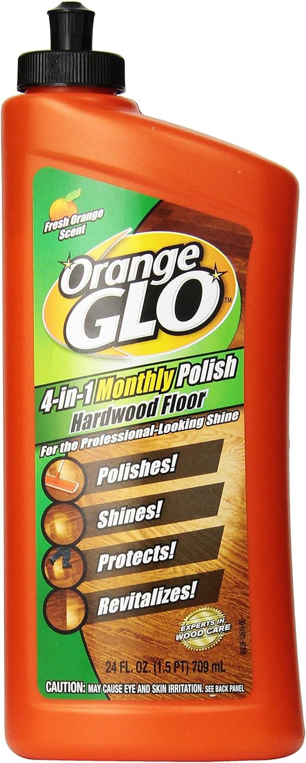 Pack of 2 Orange Glo Fresh Orange Scent 4-in-1 Monthly Polish Hardwood Floor, 24 fl oz