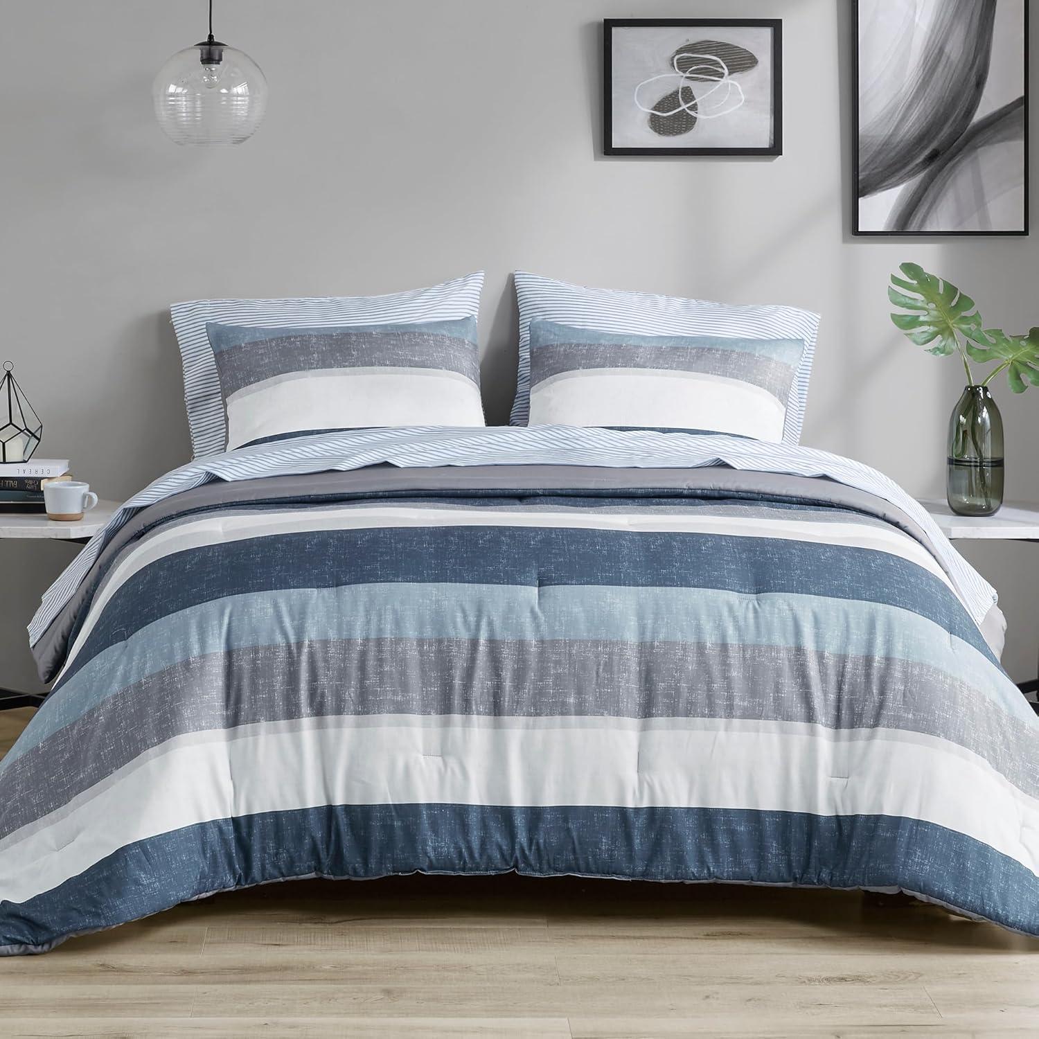 Jaxon Comforter Set with Bed Sheets