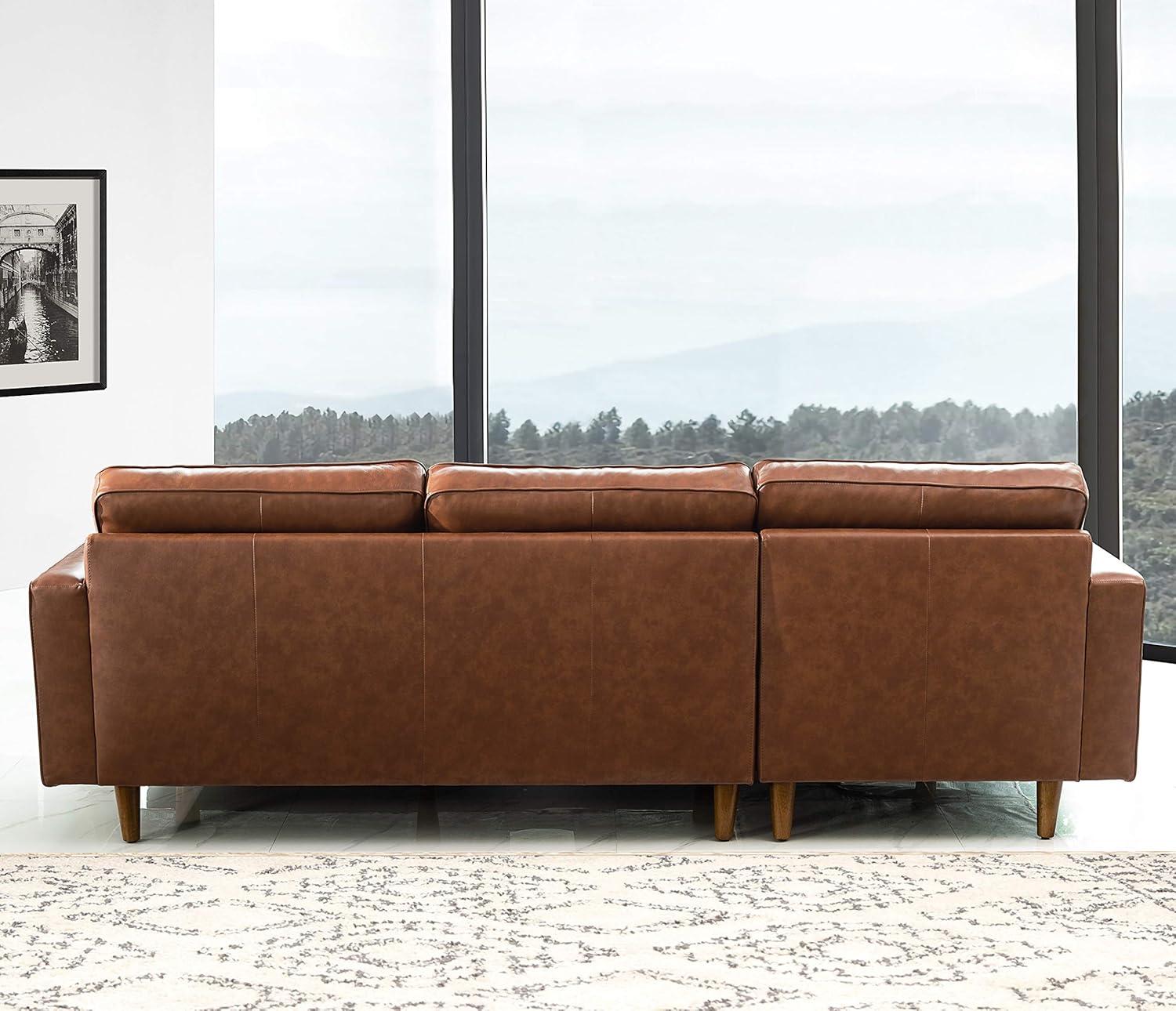 Hobbes Mid-Century Sectional Camel - Abbyson Living