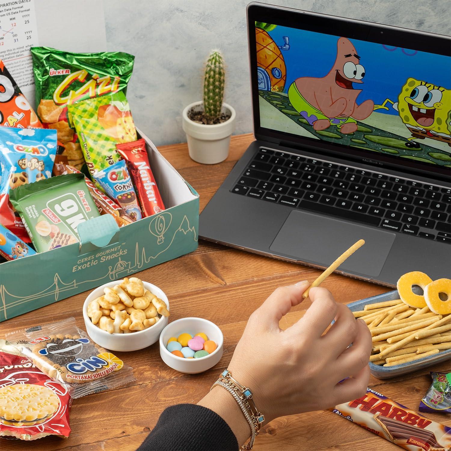 International Exotic Snack Box Variety Pack, 22 Count Premium Foreign Rare Snack Food Gifts with Suprise Item for Fun, Mystery Box of Snacks, European Snacks for Adults and Kids for Christmas Thanksgiving and More