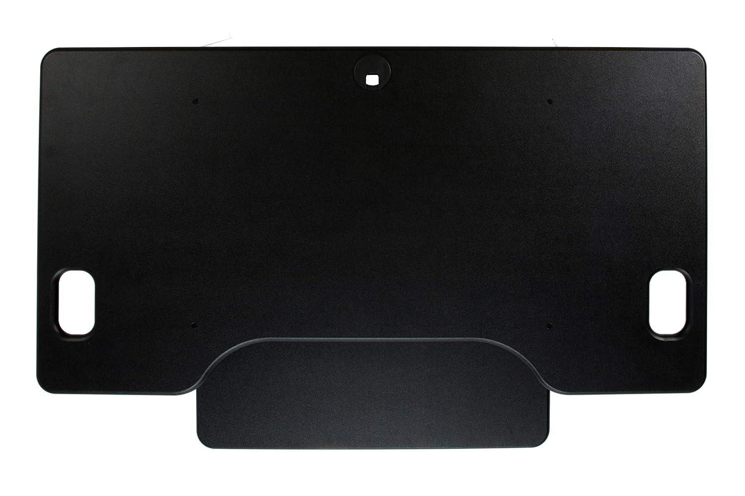 Rocelco 46" Height Adjustable Sit To Standing Desk Riser Black : Extra Large, Ergonomic Keyboard Tray, No Assembly Required