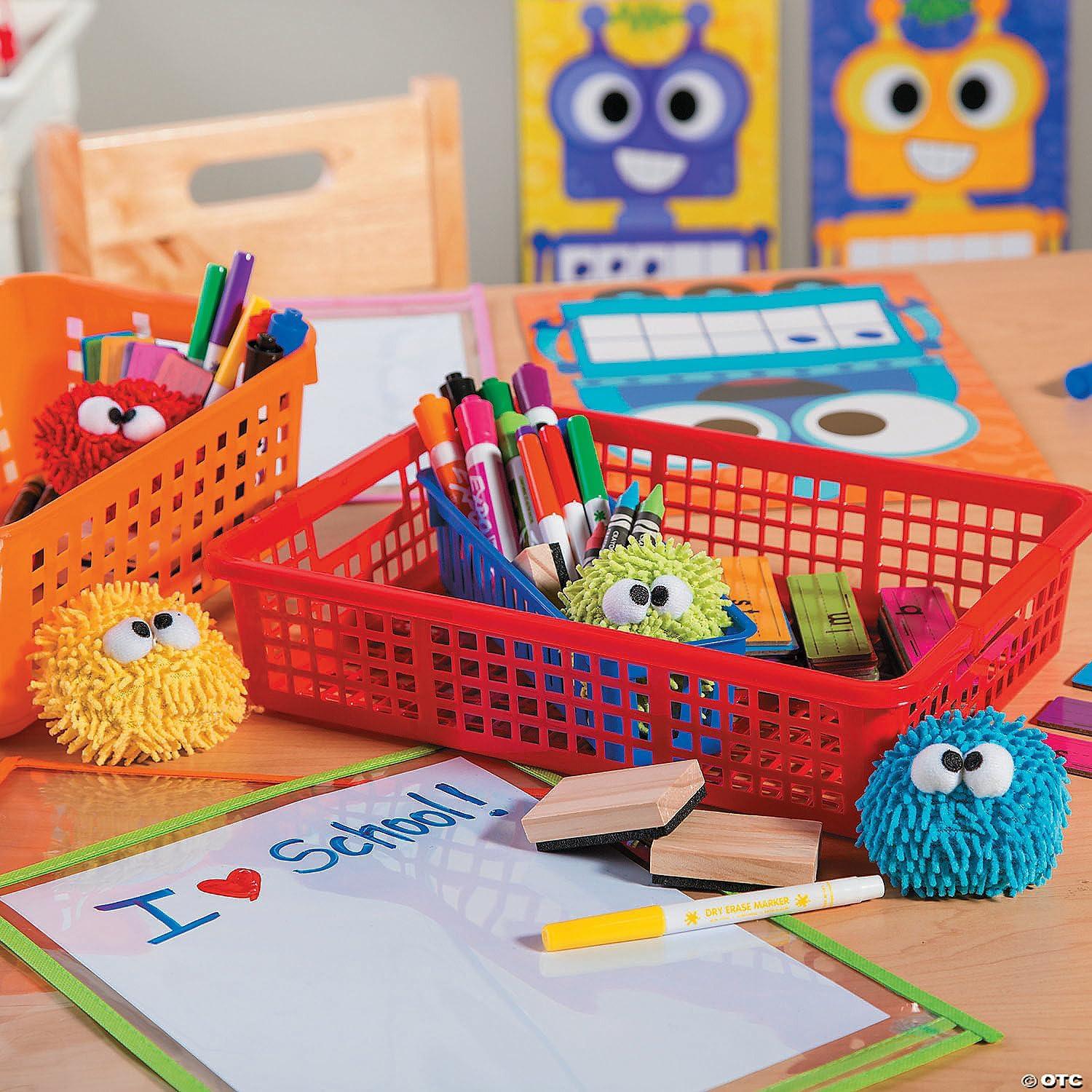 Classroom Storage Basket With Handles - Educational - 6 Pieces