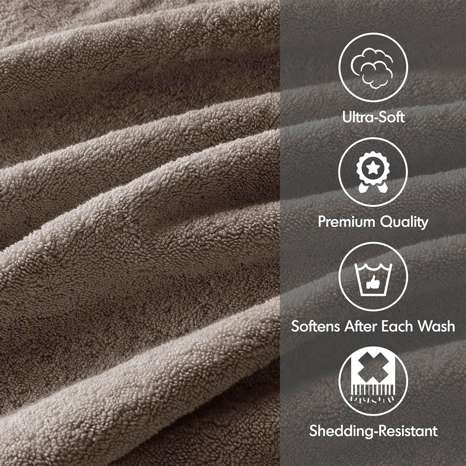 Madison Park Signature 800GSM Ultra-Soft 100% Cotton Absorbent Towel Set